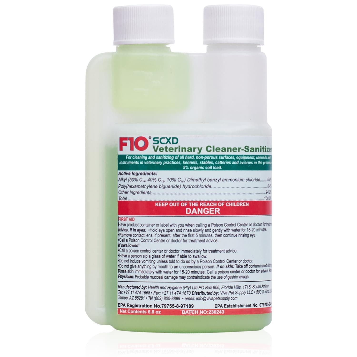 F10SCXD 200ml Veterinary Disinfectant/Cleaner-Zoos/Breeders-Dogs, Cats, Small Animals, Birds