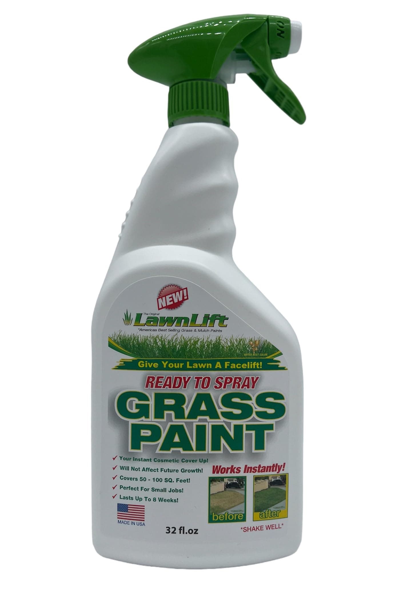 Pre-Mixed 32 Ounce Ready to Spray, No Mixing, 32 oz., Green