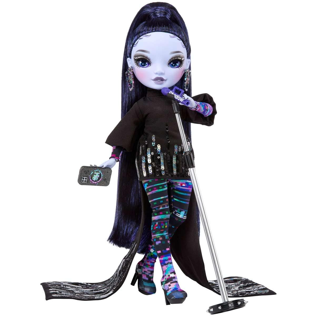 Rainbow High Shadow High Reina Glitch Crowne- Purple Fashion Doll. Fashionable Outfit & 10+ Colorful Play Accessories. Great Gift for Kids 4-12 Years Old & Collectors