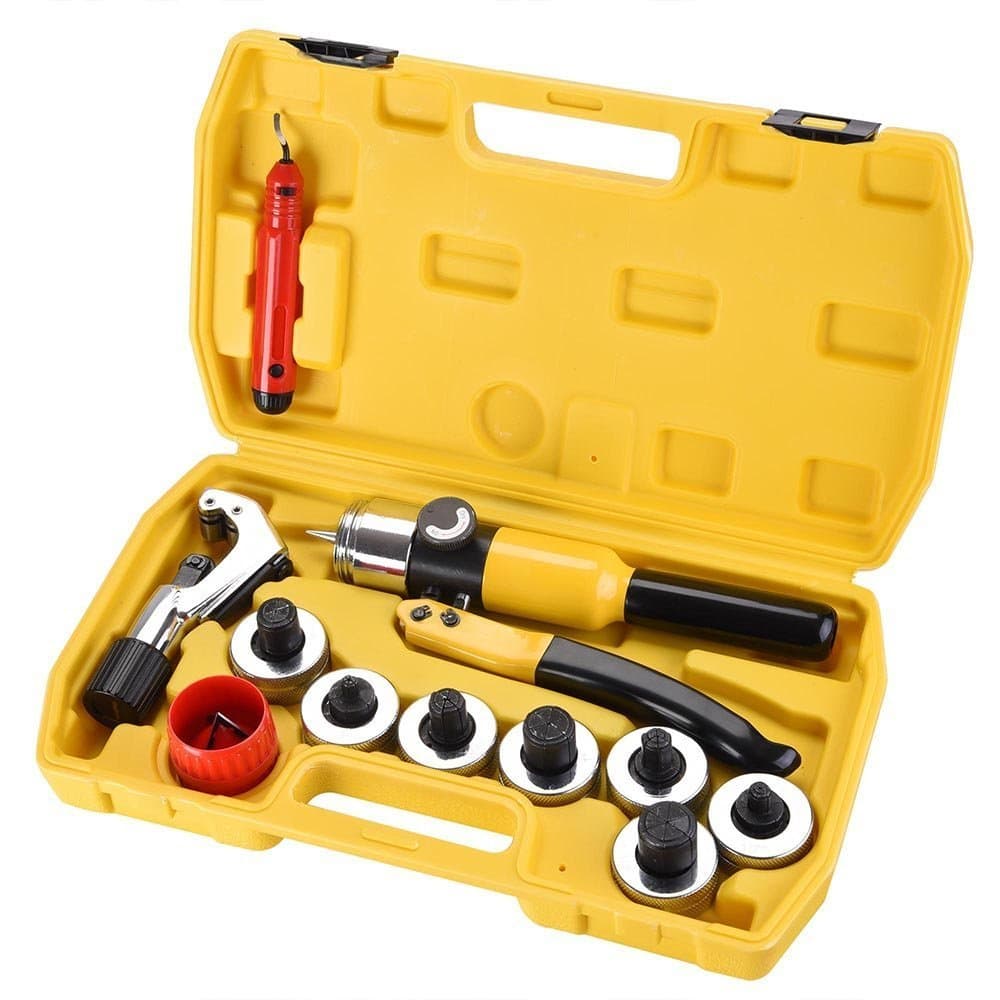 7 Lever HVAC Hydraulic Tube Expander Insertion Tubing Expanding Tool Swaging Kit with Case