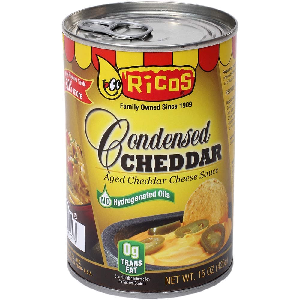 Ricos Condensed Aged Cheddar Cheese Sauce (15oz can)
