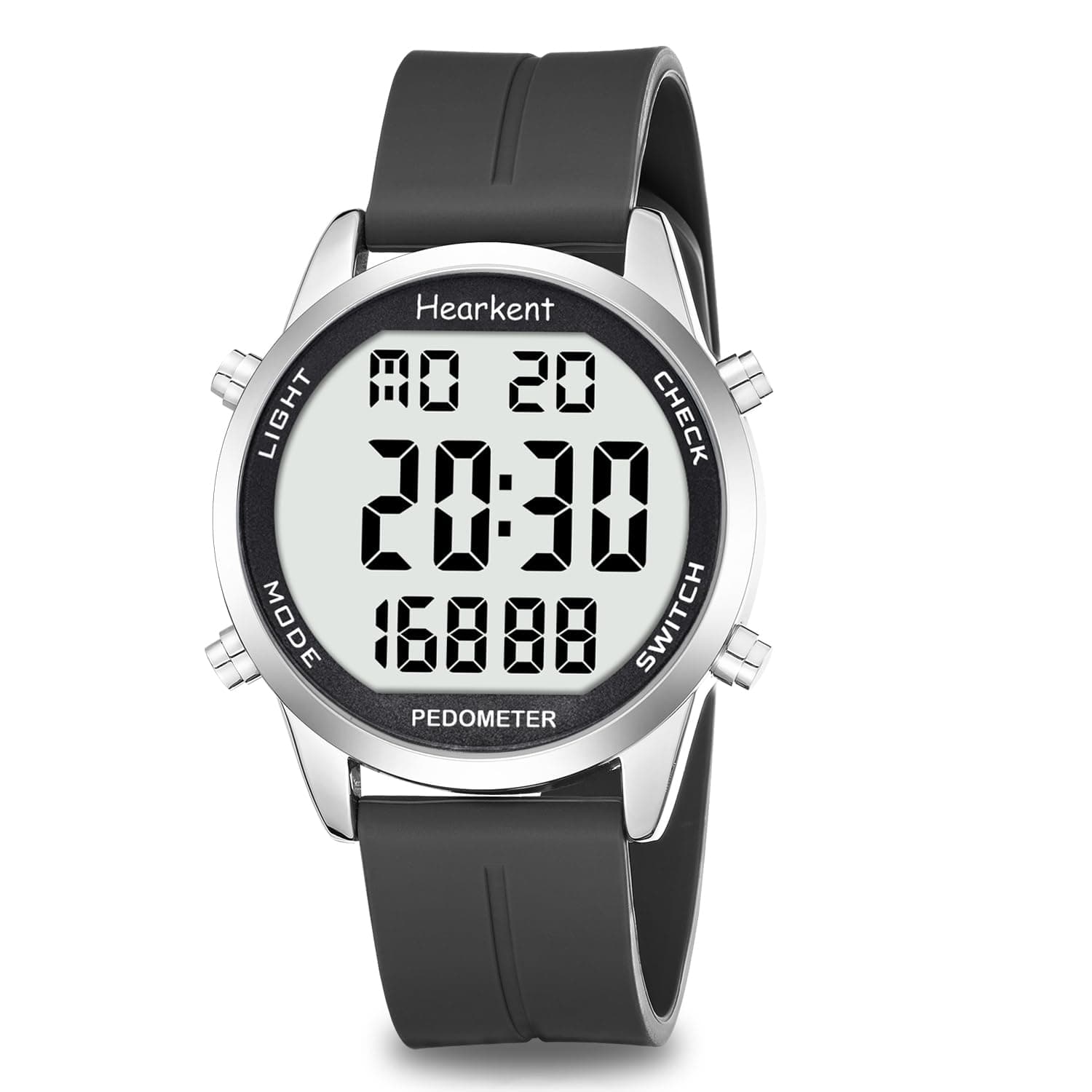 Pedometer Watch for Walking for Senior No App Required with Steps Calories Counter and LCD Large Numbers