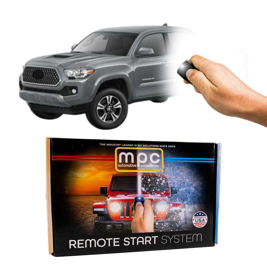Remote Starter Compatible with 2016-2019 Toyota Tacoma || 100% Plug N Play || Press OEM Key Fob 3X Lock to Start || Push to Start || Gas || USA Tech Support