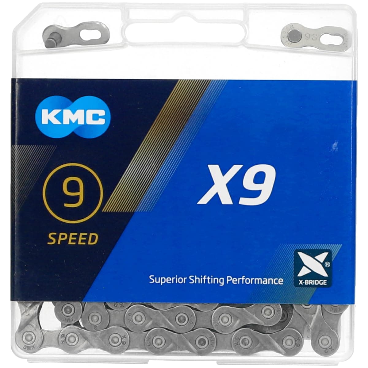 KMC X9SL Ti-N 9-Speed 9-Fach Kette, 114 Glieder, Roller Chain