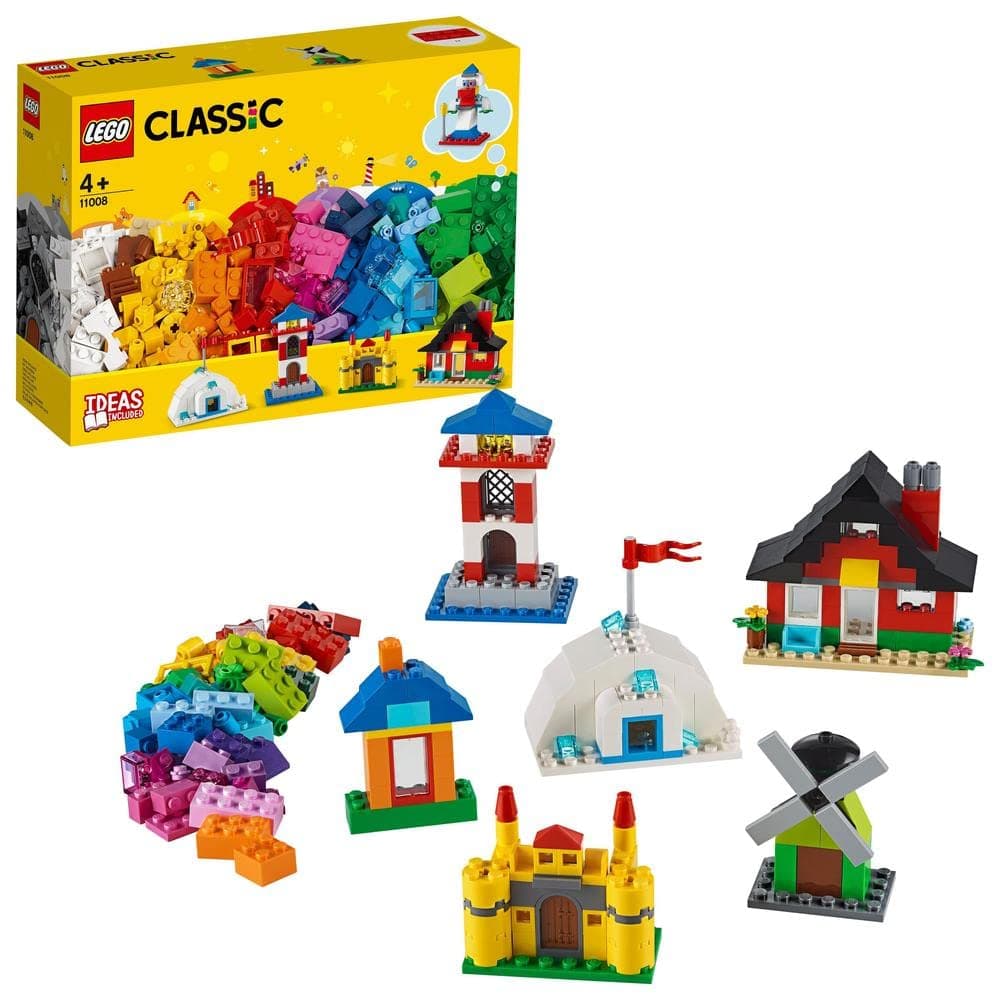LEGO 11008 Classic Bricks and Houses Building Set, Preschool Toys for 4+ Year Old with 6 Easy-to-Build Models, Multicolor (270 Pieces)