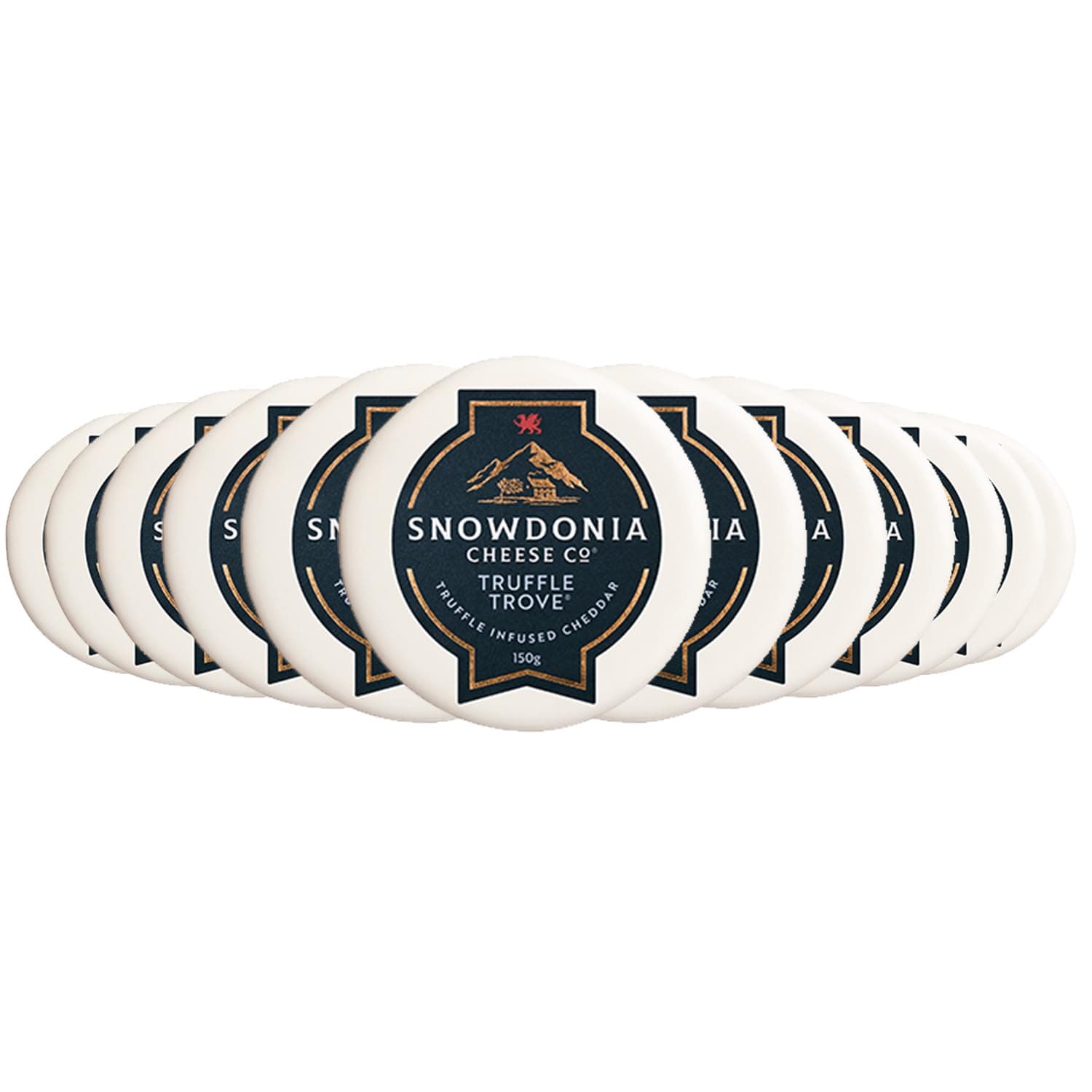 Snowdonia Cheese Company – Truffle Trove – Extra Mature Cheddar with Black Summer Truffle 150g - Pack of 12