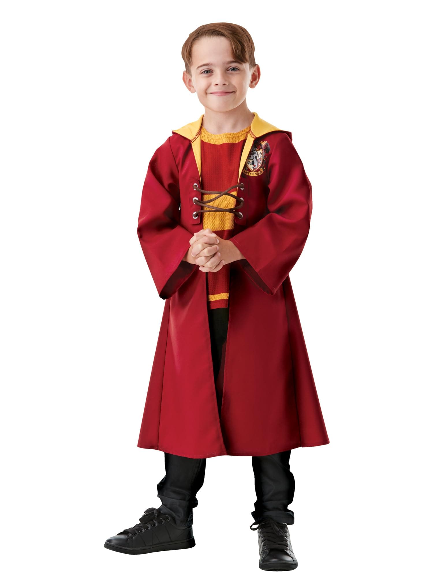 Rubies Official Harry Potter Quidditch Robe Costume for Kids – Hooded Robe with Faux Jumper for Wizard Play