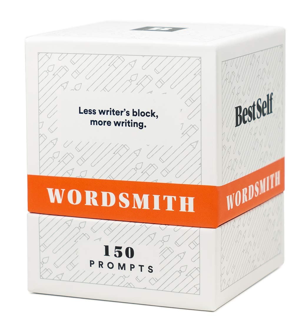 WordSmith Deck by BestSelf 150 Intellectually Stimulating Writing Prompts Designed to Inspire Journaling, Cure Writer’s Block, Cultivate Creative Writing and Sharpen Writing Skills