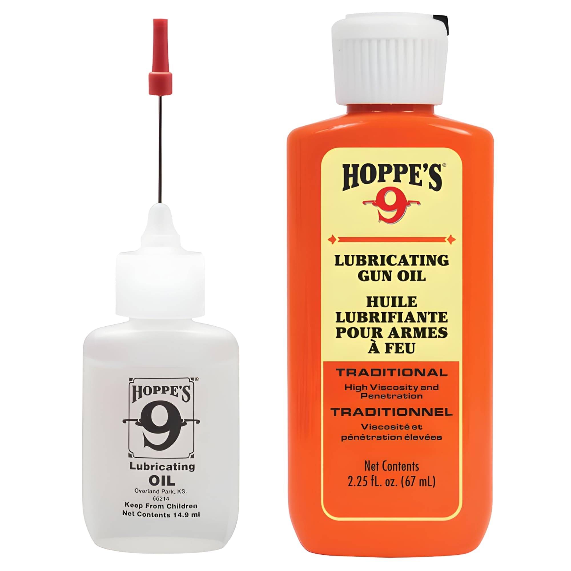 Hoppe's Oil Combo Pack - No. 9 Precision Bundled with 2-1/4 oz Refill