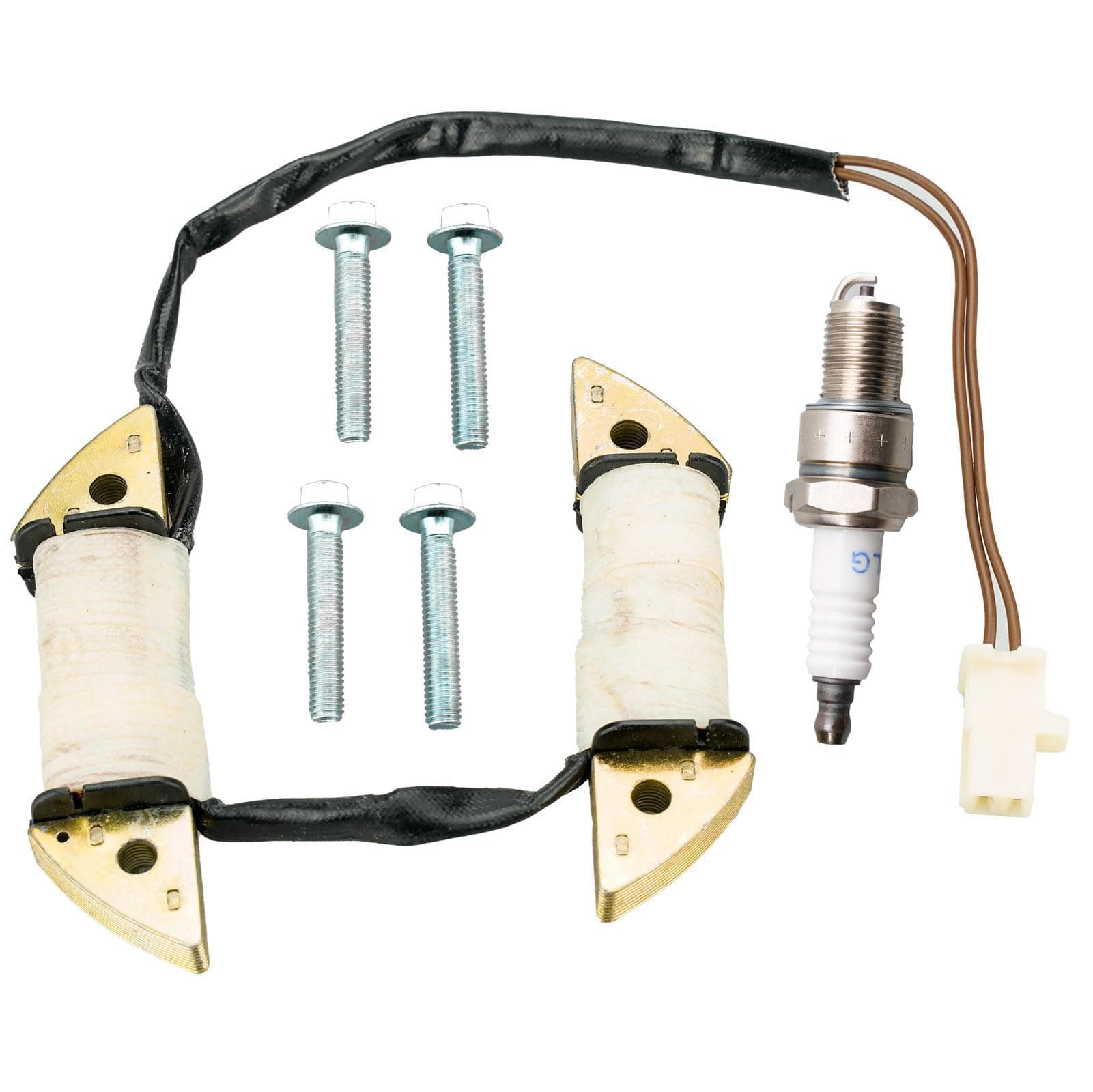 Jjing JJing Head Light Charging Coil Assembly for Harbor Freight Predator 212cc 6.5HP 7HP 301CC 8HP 420cc 13HP and Other 163cc 196cc Gas Engine Go-Kart Minibike