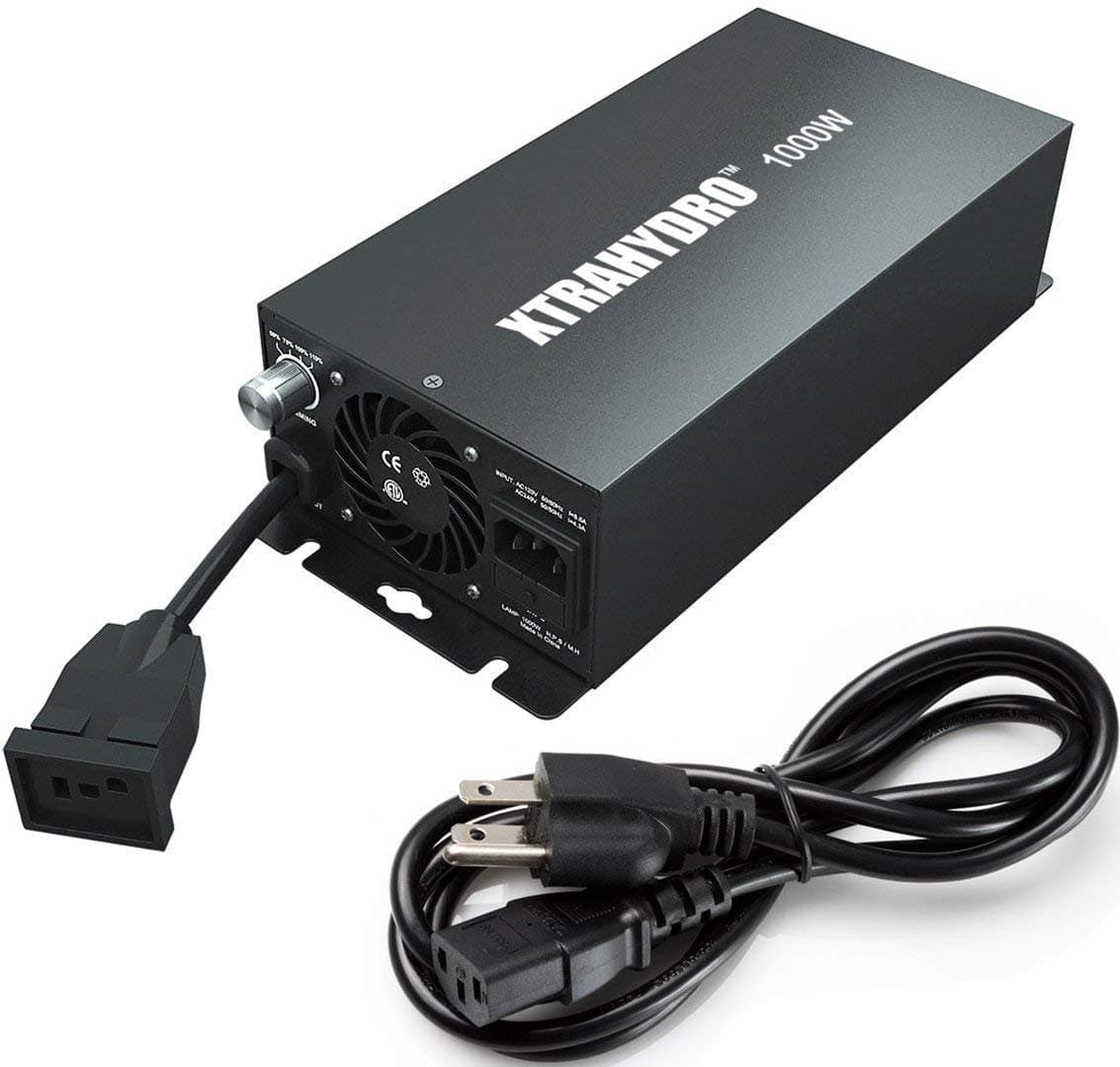 1000W Dimmable Digital Ballast, HPS & MH Supported, XTRAHYDRO Horticulture AUF1000 Watt Hydroponic Electronic Ballast for Grow Light
