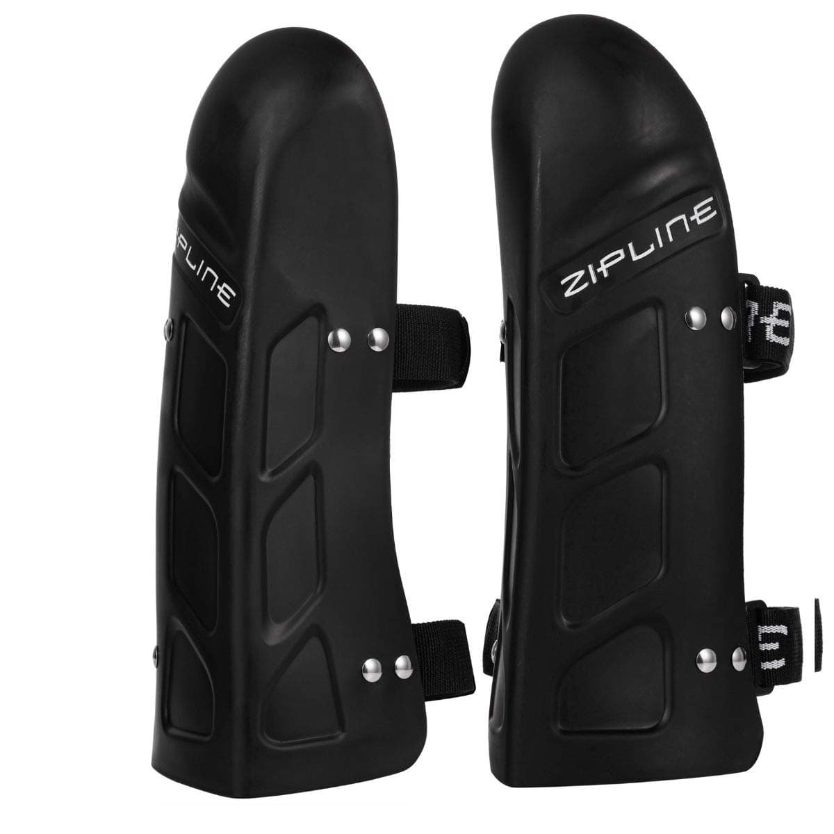 Zipline Racing Ski Shin Guard - US Ski Team Official Supplier (Black, One Size Fits All)