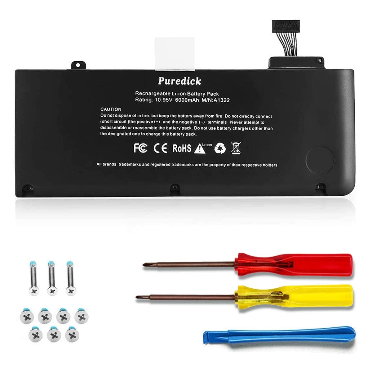 ANTIEE A1322 Laptop Battery for Apple MacBook PRO 13 Inch A1278 (Mid 2009 2010 2012 Early Late 2011) MB990LL/A MB990J/A MC700LL/A MC700J/A MC374LL/A MC374CH/A MC375LL/A MC724LL/A MD314LL/A MD313LL/A