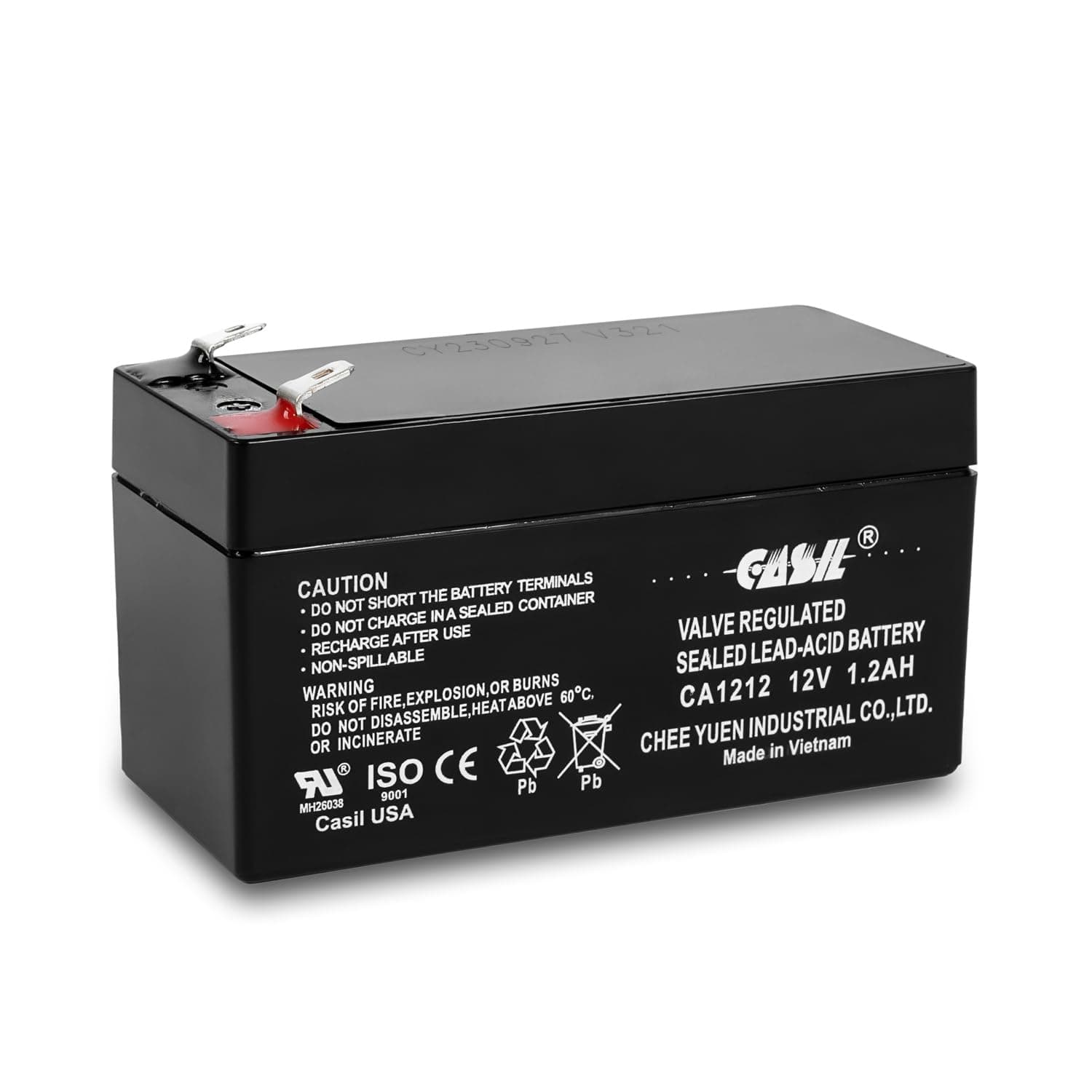 12V 1.2Ah SLA AGM Battery – Rechargeable Auxiliary Power – Compatible with Mercedes-Benz N000000004039