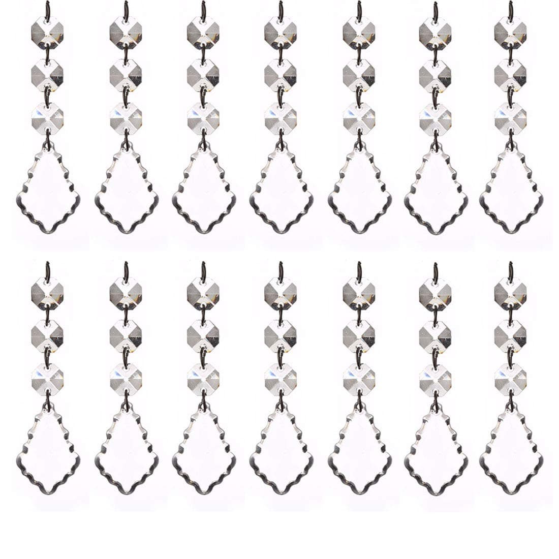 30pcs Chandelier Hanging Acrylic Crystal Beaded Strands Chain, Diamond Beads Tree Garland for Wedding, Christmas, Party Decorations, Lighting Drops, Ceiling Light Pendants Supplies (Lucky Tree)