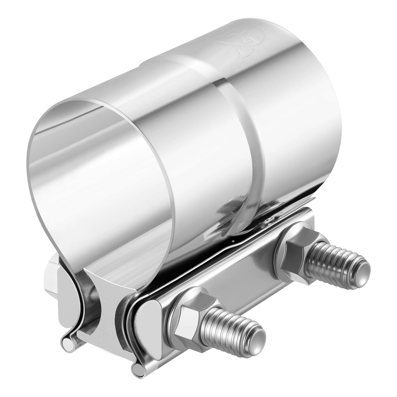 EVIL ENERGY 2.0" Lap Joint Exhaust Band Clamp Exhaust Repair Preformed 304 Stainless Steel