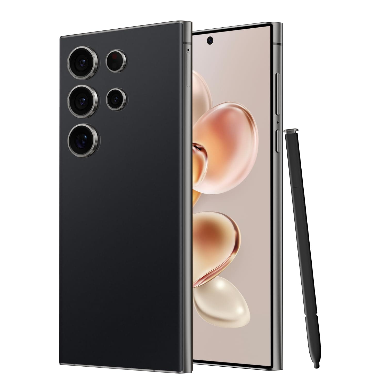 I24 Ultra Unlocked Smartphone,6GB+256GB Built in Pen with128GB Memory Card Cell Phone Android 13, 6.8" HD Screen Unlocked Cell Phone, 6800mAh, 48MP+108MP Dual Camera/Fingerprint Lock (Black)