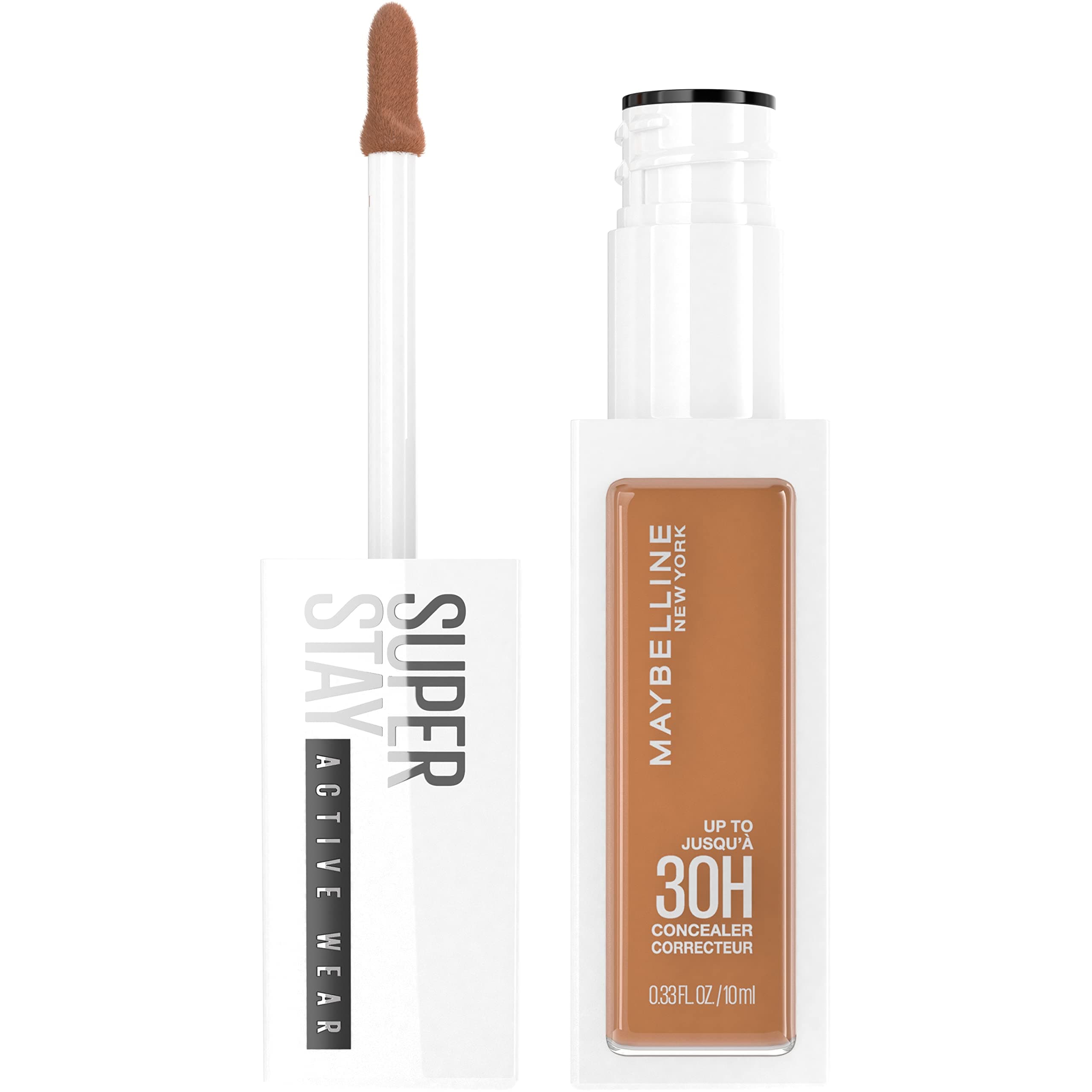Maybelline New York Super Stay Liquid Concealer Makeup, Full Coverage Concealer, Up to 30 Hour Wear, Transfer Resistant, Natural Matte Finish, Oil-free, Available in 16 Shades, 42, 0.33 fl oz