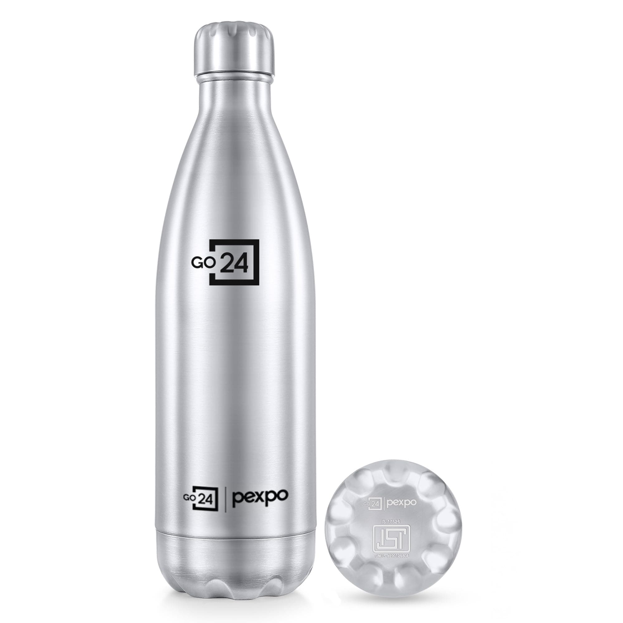 PEXPO Electro 24 Hrs Hot & Cold Stainless Steel Flask - 1000 ml SILVER