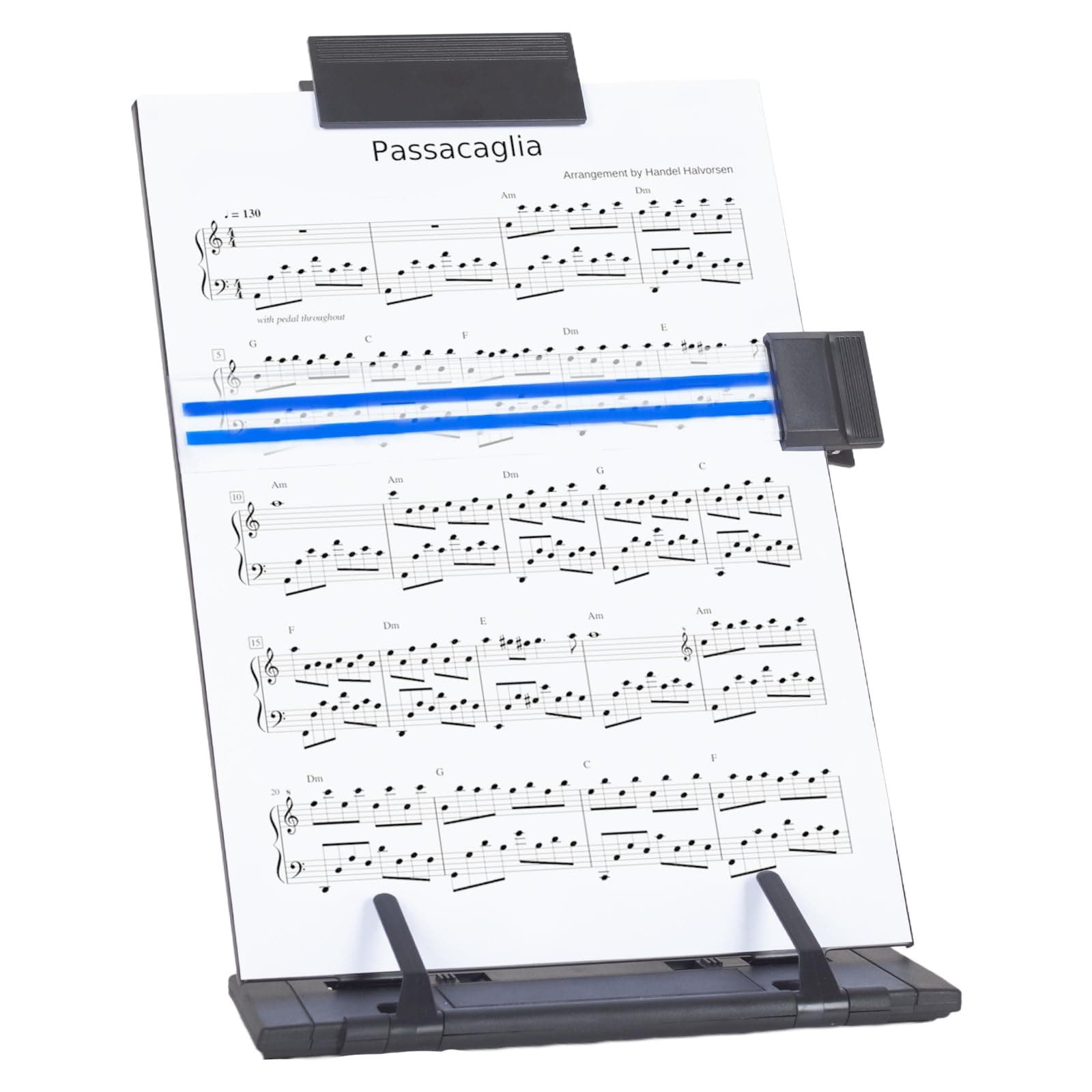 Barelove Document Holder Paper Stand with 7 Adjustable Positions, Black Metal Paper Holder Stand for Desk When Typing for Reading A4 Letter, Books, Music Sheet, Receipts, Textbooks