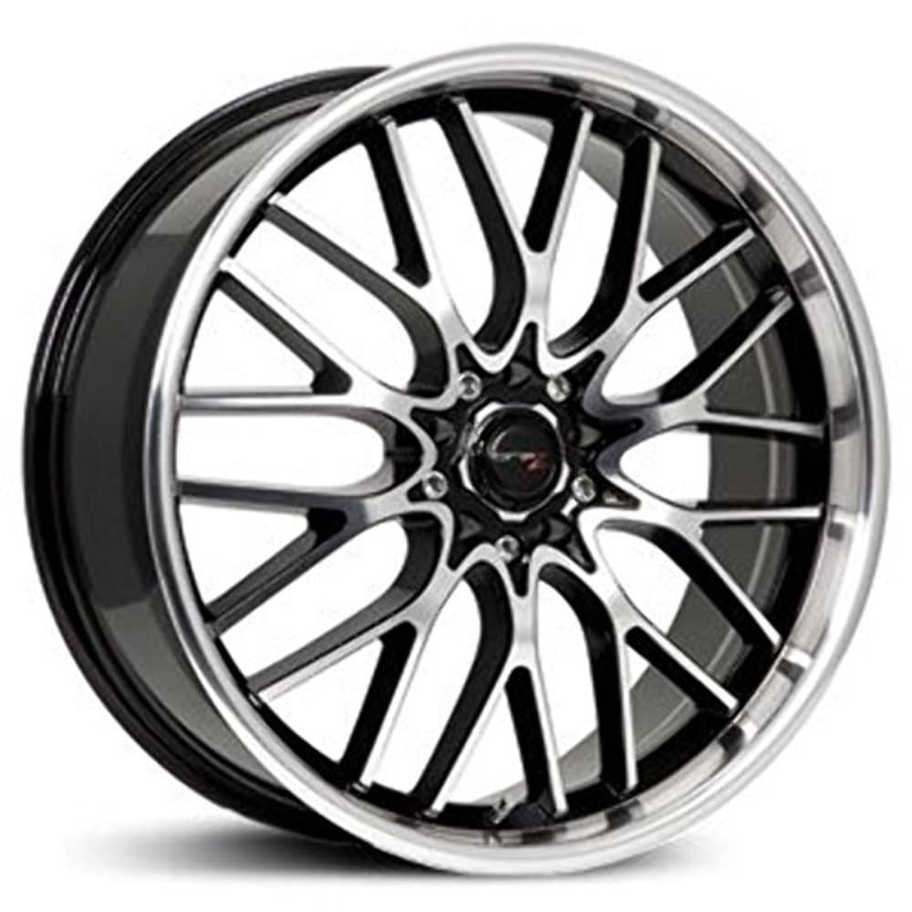 Vortex 18x8 Machined Black Wheel / Rim 5x100 & 5x4.5 with a 35mm Offset and a 73.00 Hub Bore. Partnumber 302MB-8801835