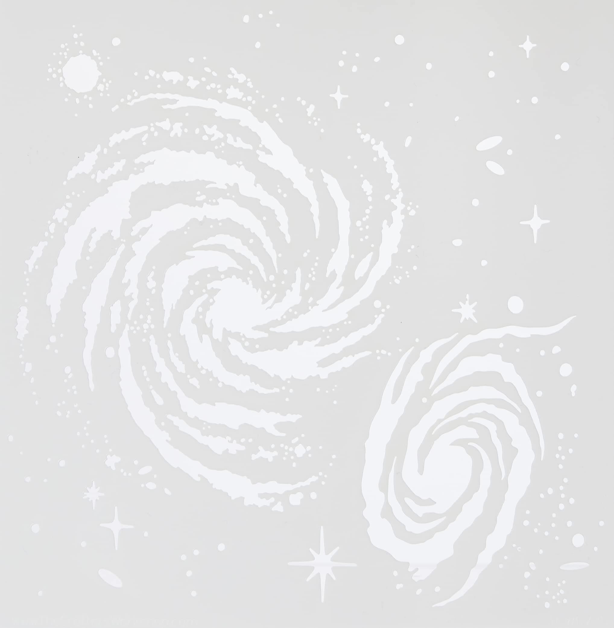 The Crafters WorkshopGalaxy" Stencil, Transparent, 6 x 6-Inch (18 x 16 x 0.1 cm)