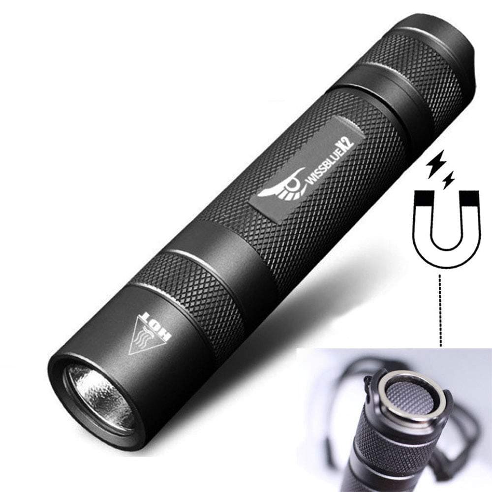 1600 Lumen LED Torch Hurricane emergency lighting,Tactical Flashlight Rechargeable,Linterna 18650 Flashlight （Black Set）
