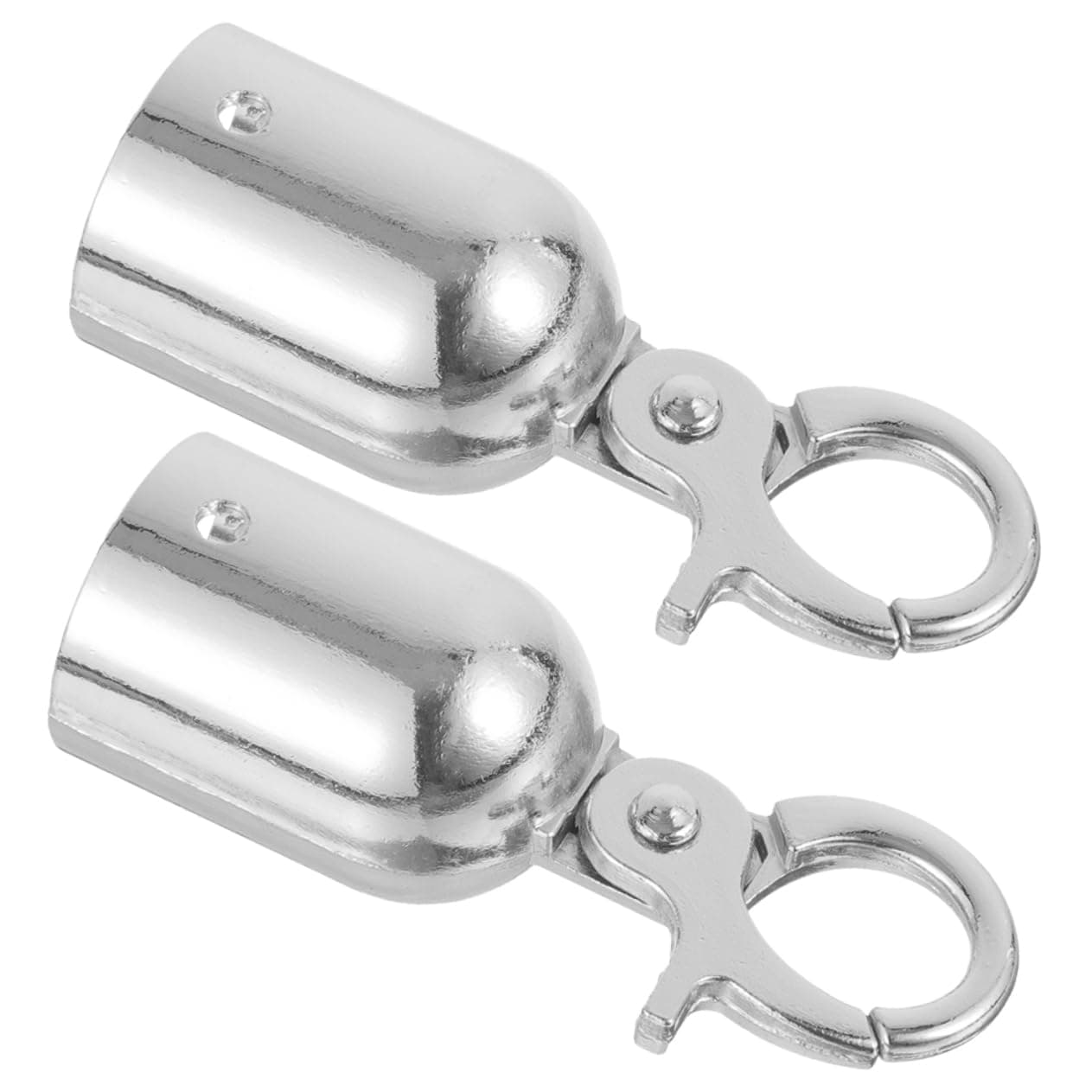 HOMSFOU 2pcs Rope End Cord Lock Stopper Rope End Rope End Cap with Hook Cord Locks Cord End Cap Cord End Snap Cord Hook Rope End Fastener Rope End Snap Hook Cord End Stopper