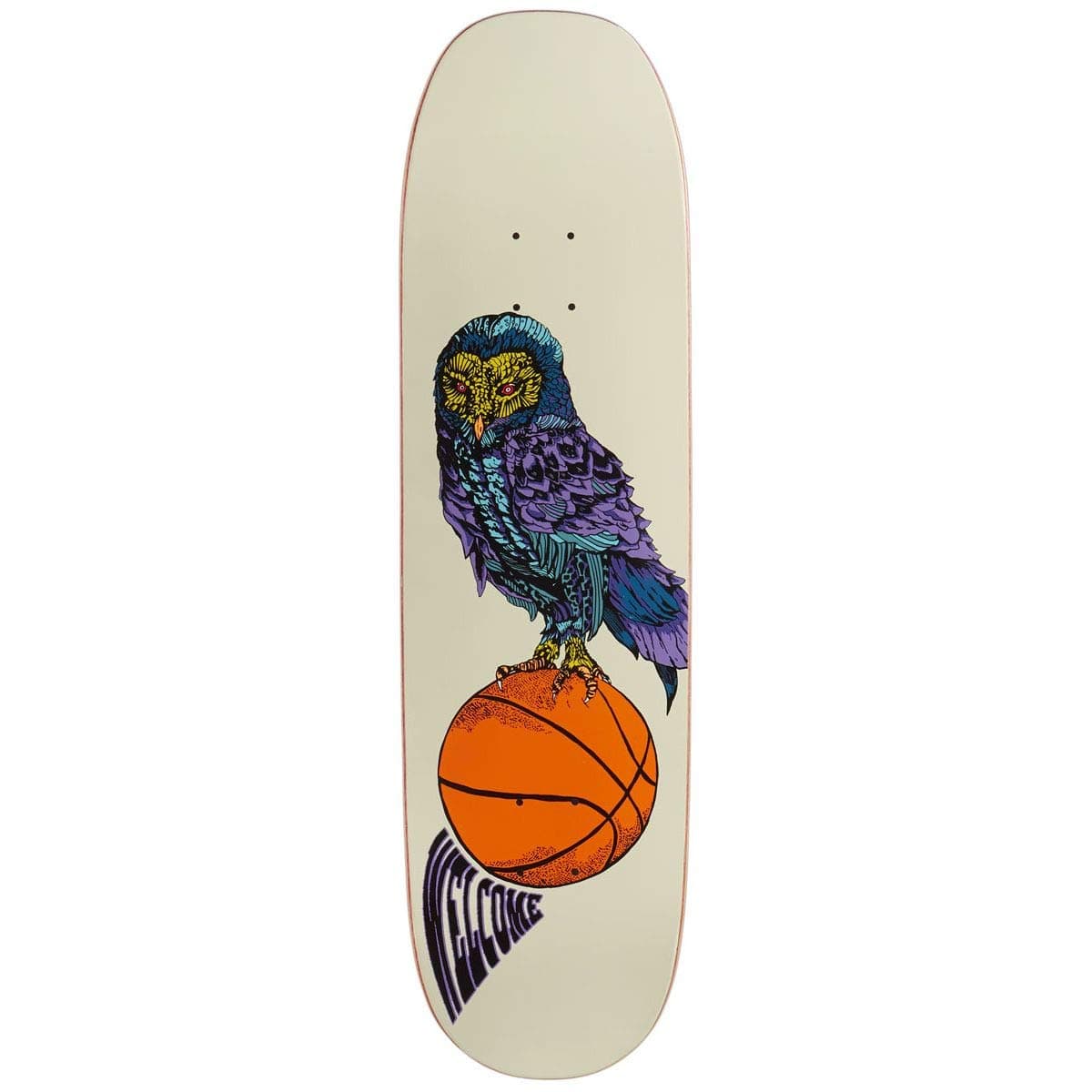 Welcome Hooter Shooter On A Moontrimmer 2.0 Skateboard Deck - Bone - 8.50"