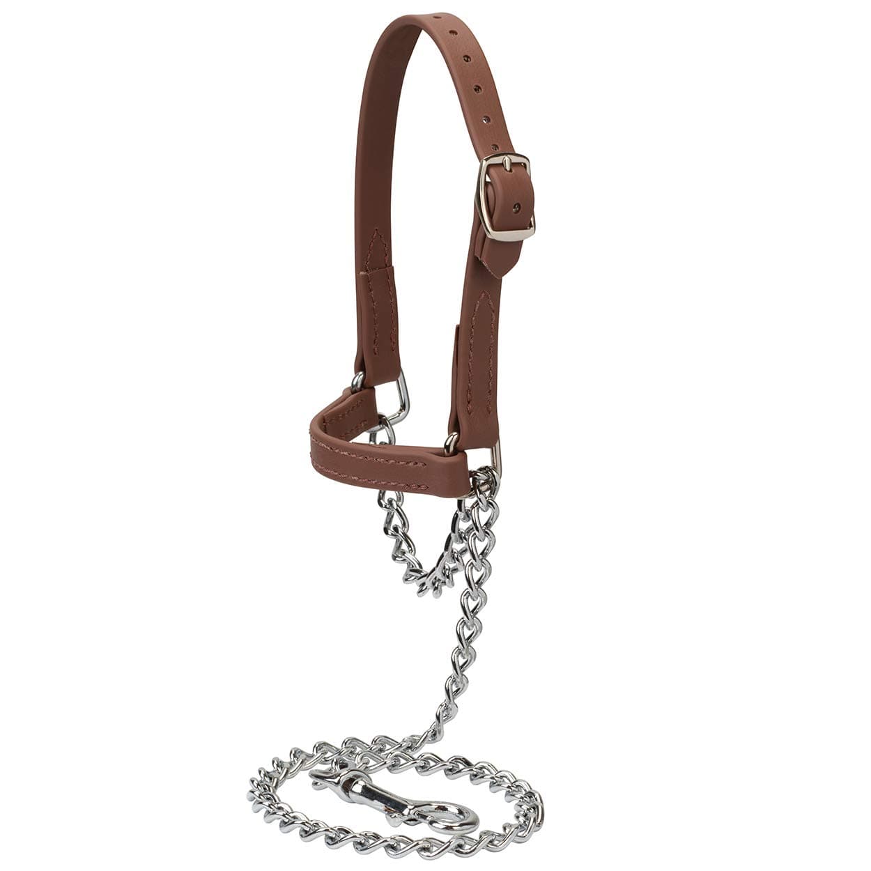 Weaver Livestock Brahma Webb Goat Halter, Medium, Brown