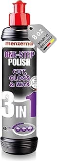 One-Step Polish 3in1 I Medium Cut Polish with High Gloss Finish & Seal in One I Buffing & Polishing Compound for Car Maintenance I Swirls, Holograms & Scratches I Car Body Repair I 8 fl oz.