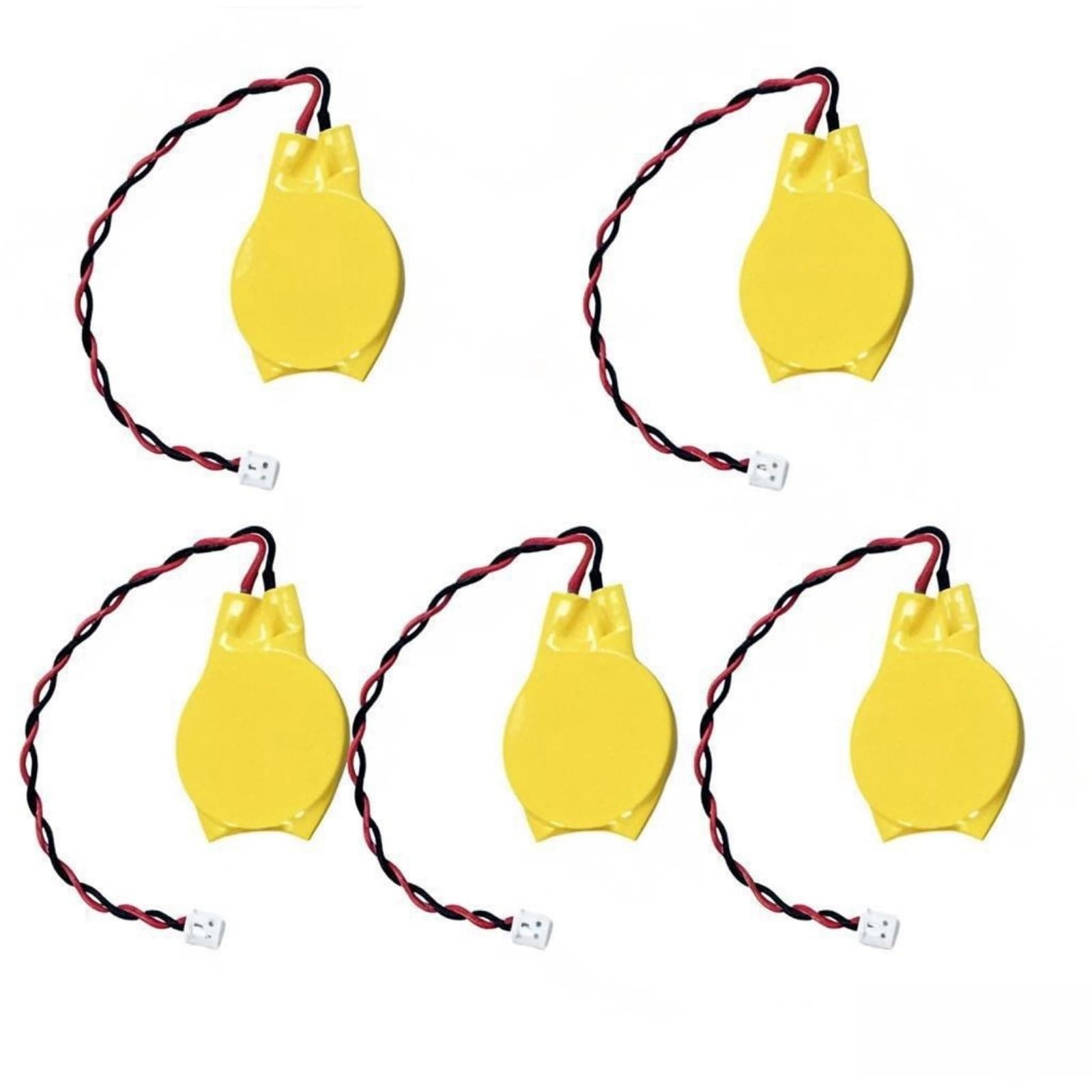 QLQXQTy 3V 2032 CMOS Battery with Wire Leads and MOLEX Connector 5PACK