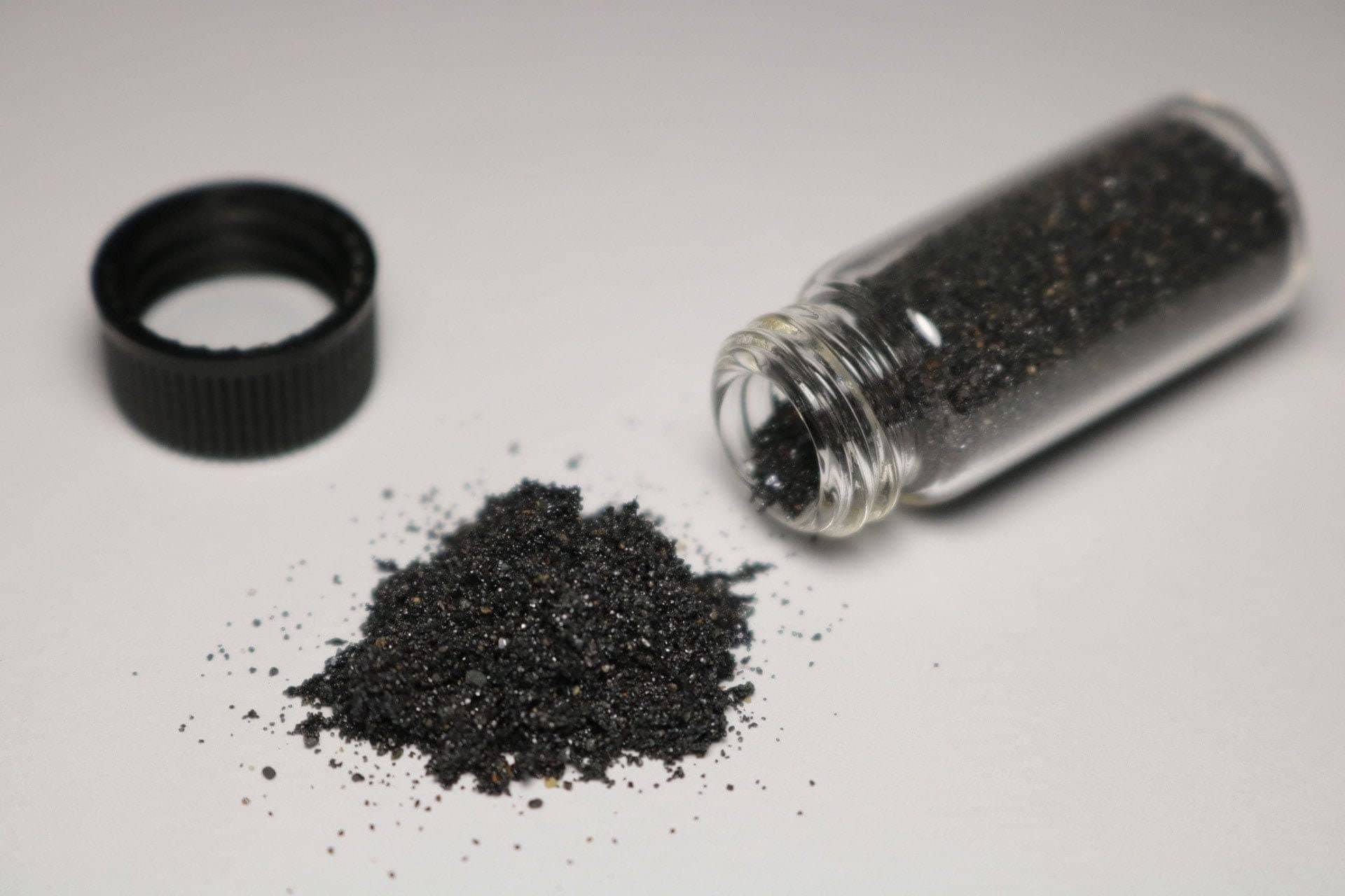 Lodestone Sand, Natural Magnet Chemistry Sample, Mineralogy Magnetic Sand, Lodestone Food !