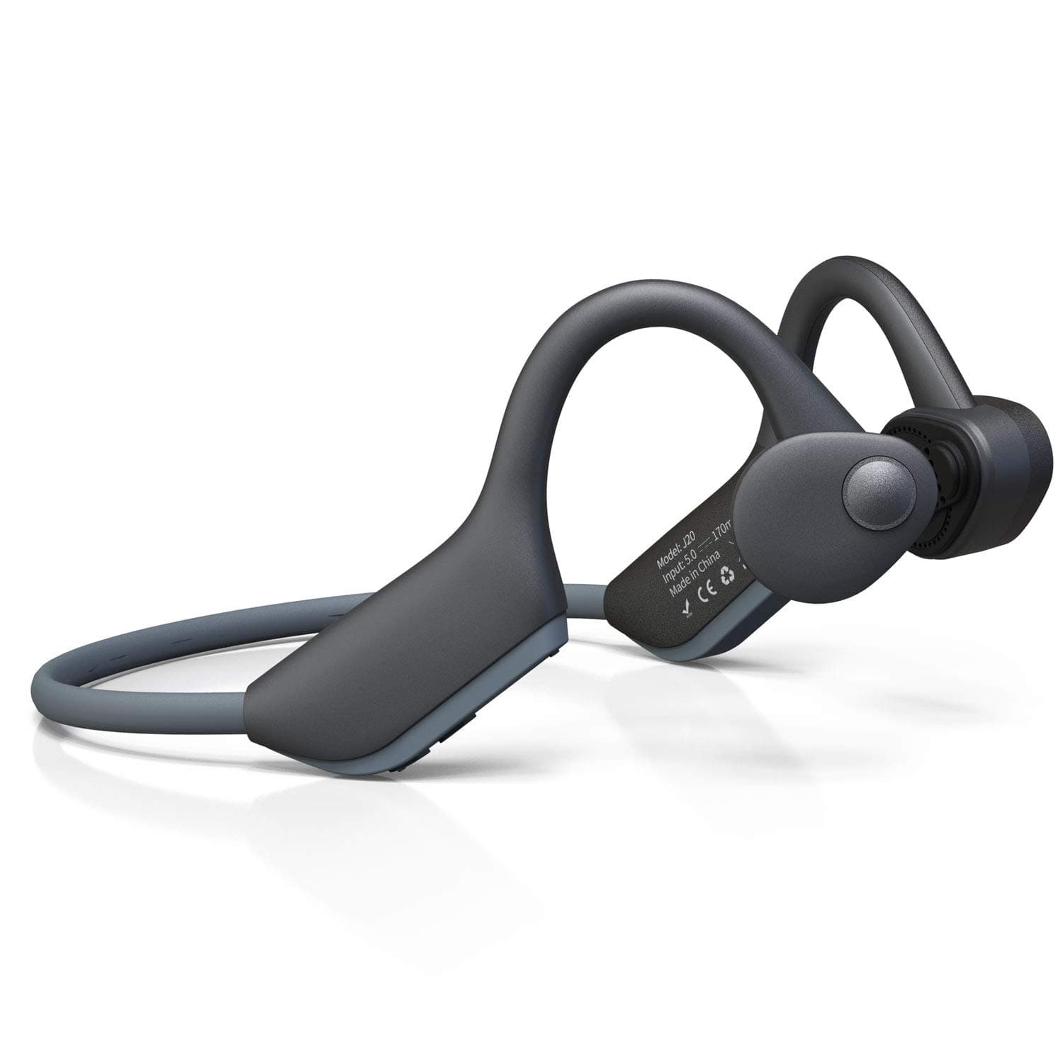 Bone Conduction Headphones LOKMAT Bluetooth 5.0 Lightweight Wireless Headphones,Sweat Proof Comfortable Earphones for Running, Cycling,Driving, Working (Black)