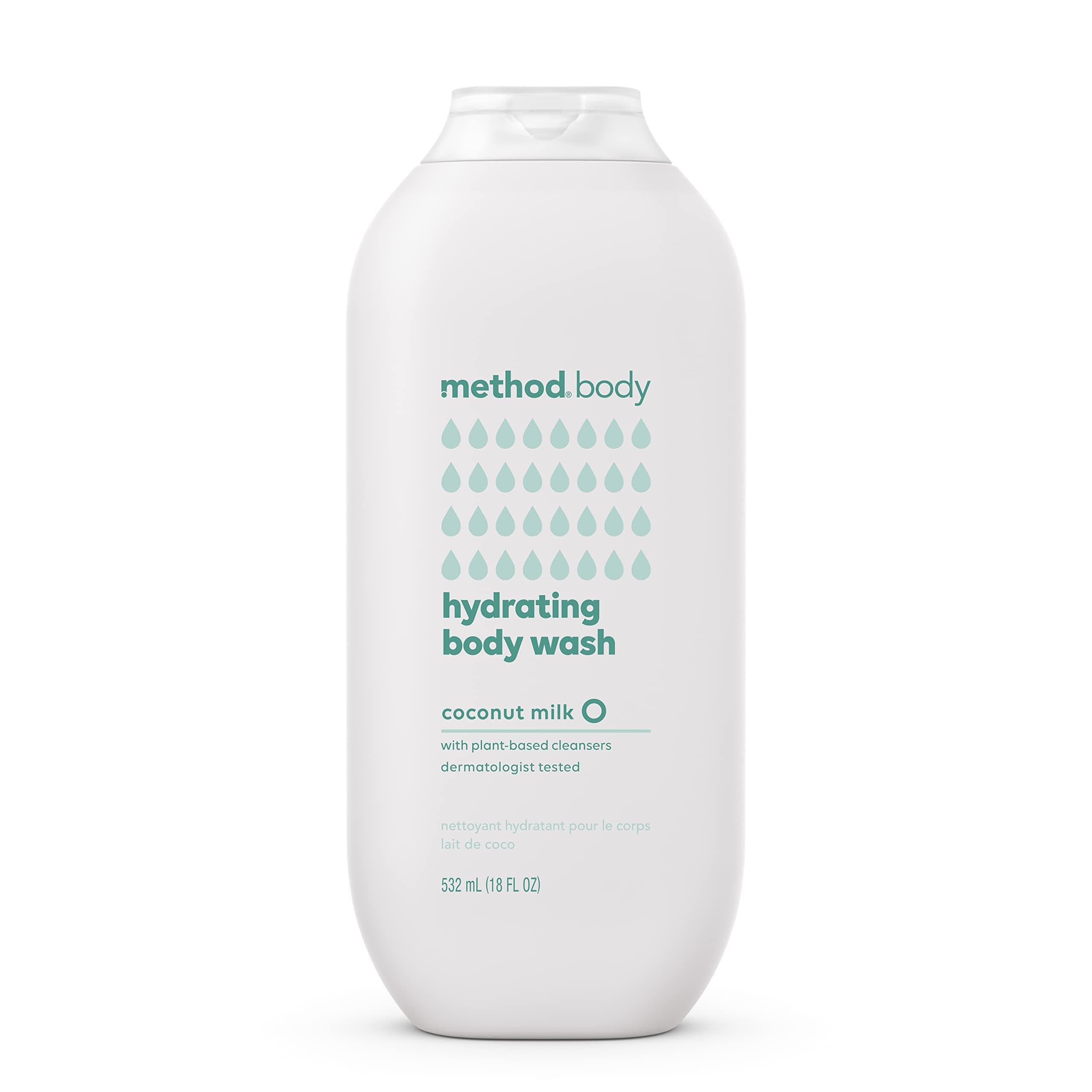 Body Wash, Hydrating Coconut Milk, Paraben and Phthalate Free, 18 oz (Pack of 1)