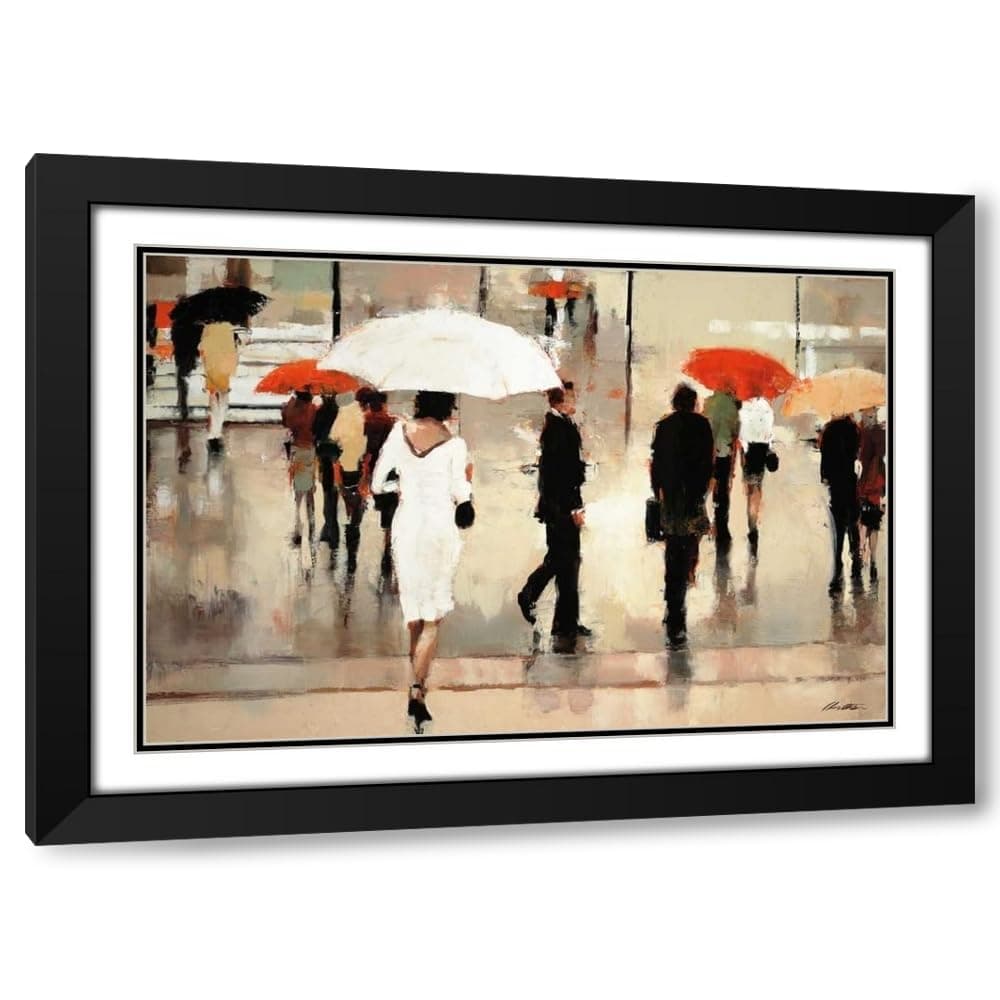 ArtDirect My Complex Heart 24x17 Black Modern Wood Framed with Double Matting Museum Art Print by Christie, Lorraine