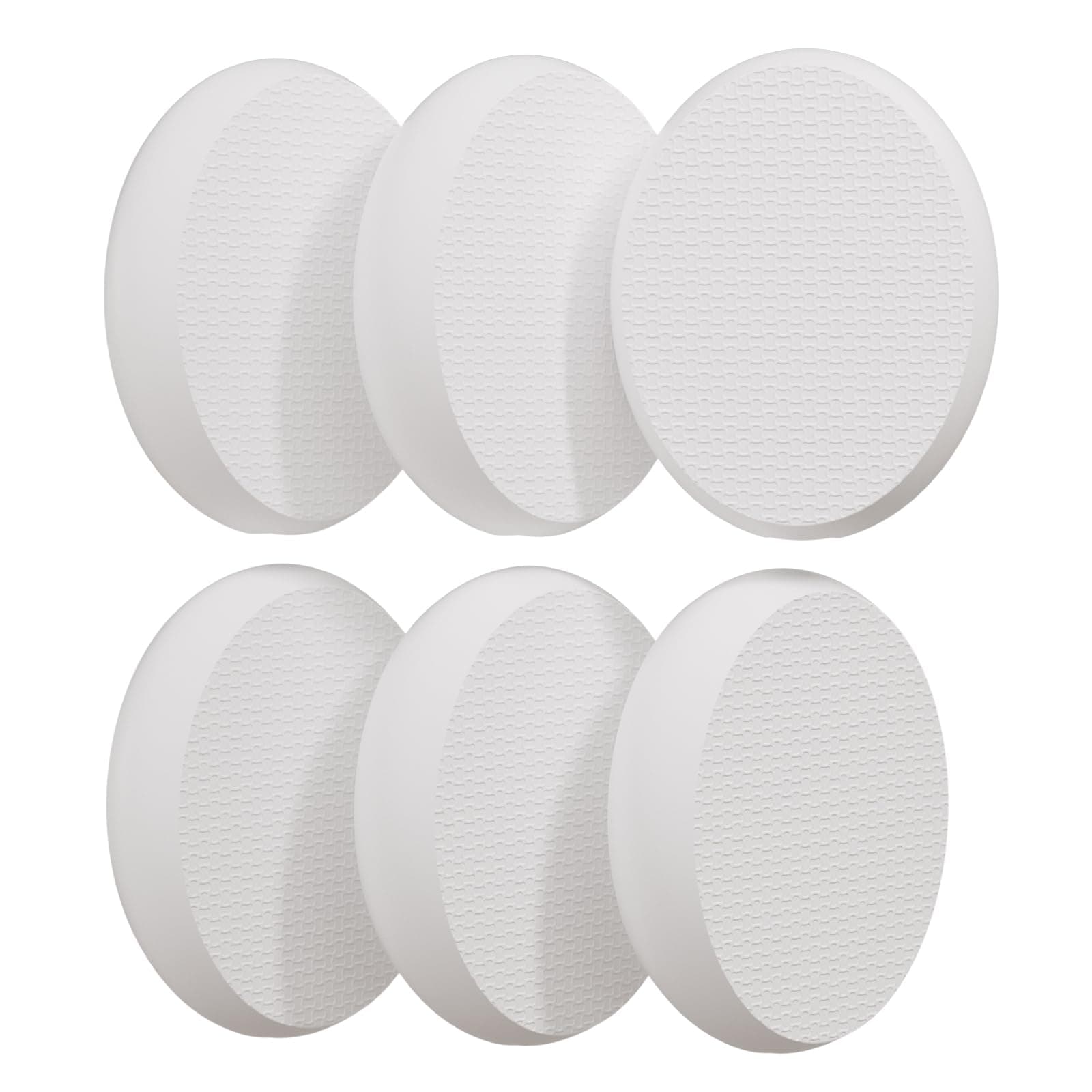 AmazerBath 6 PCS Lotion Applicator Replacement Pads, Back Sunscreen Applicator for Kids, Elderly, Women, Apply Cream Medicine Skin Cream Moisturizer Sunscreen Tanner, White