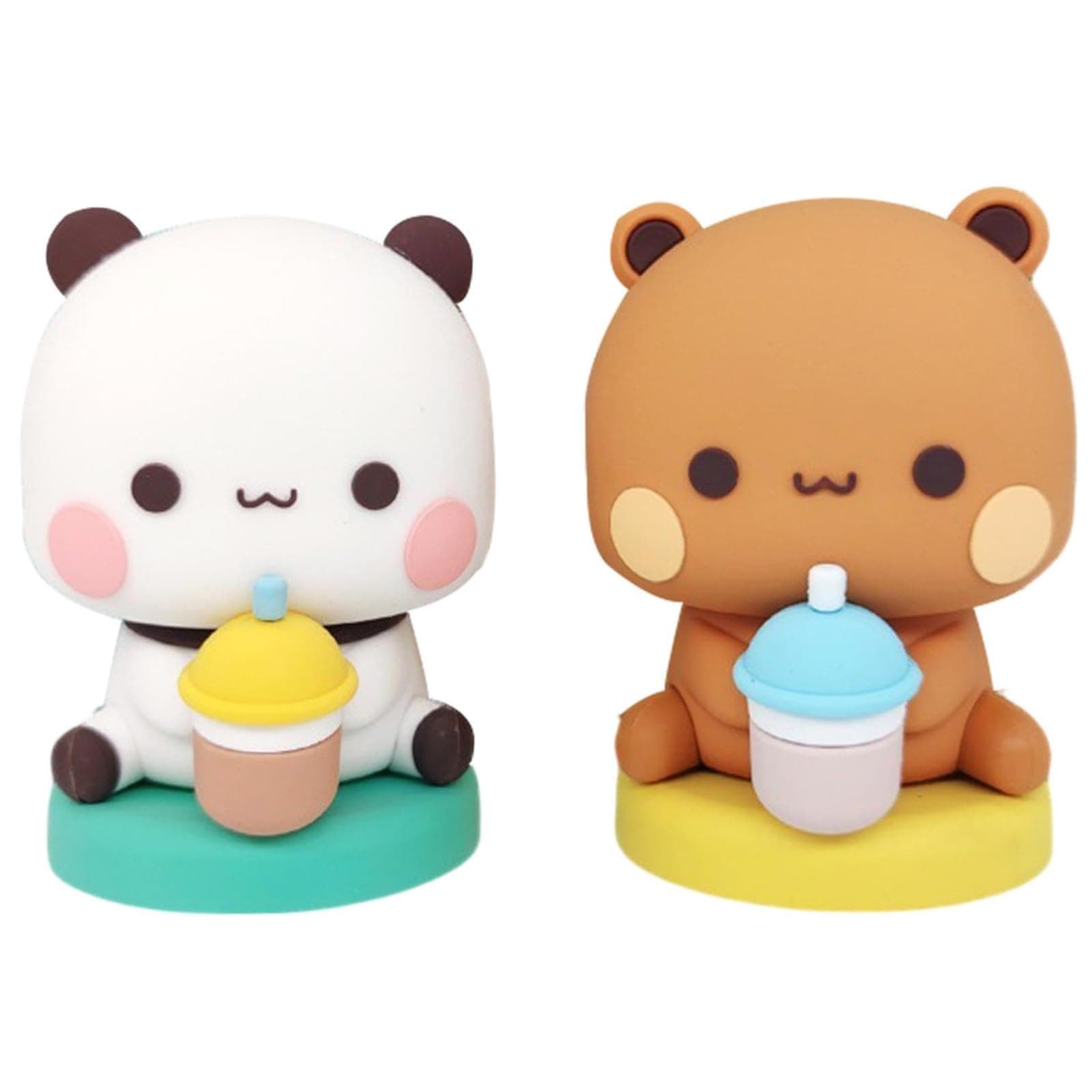 Bubu Dudu Wobbly Figurine, Bubu Dudu Car Decor, Dudu Bubu Ornaments, Bubu Dudu Panda Bear Figure, Collection Table Decor for Boys Girls Desk