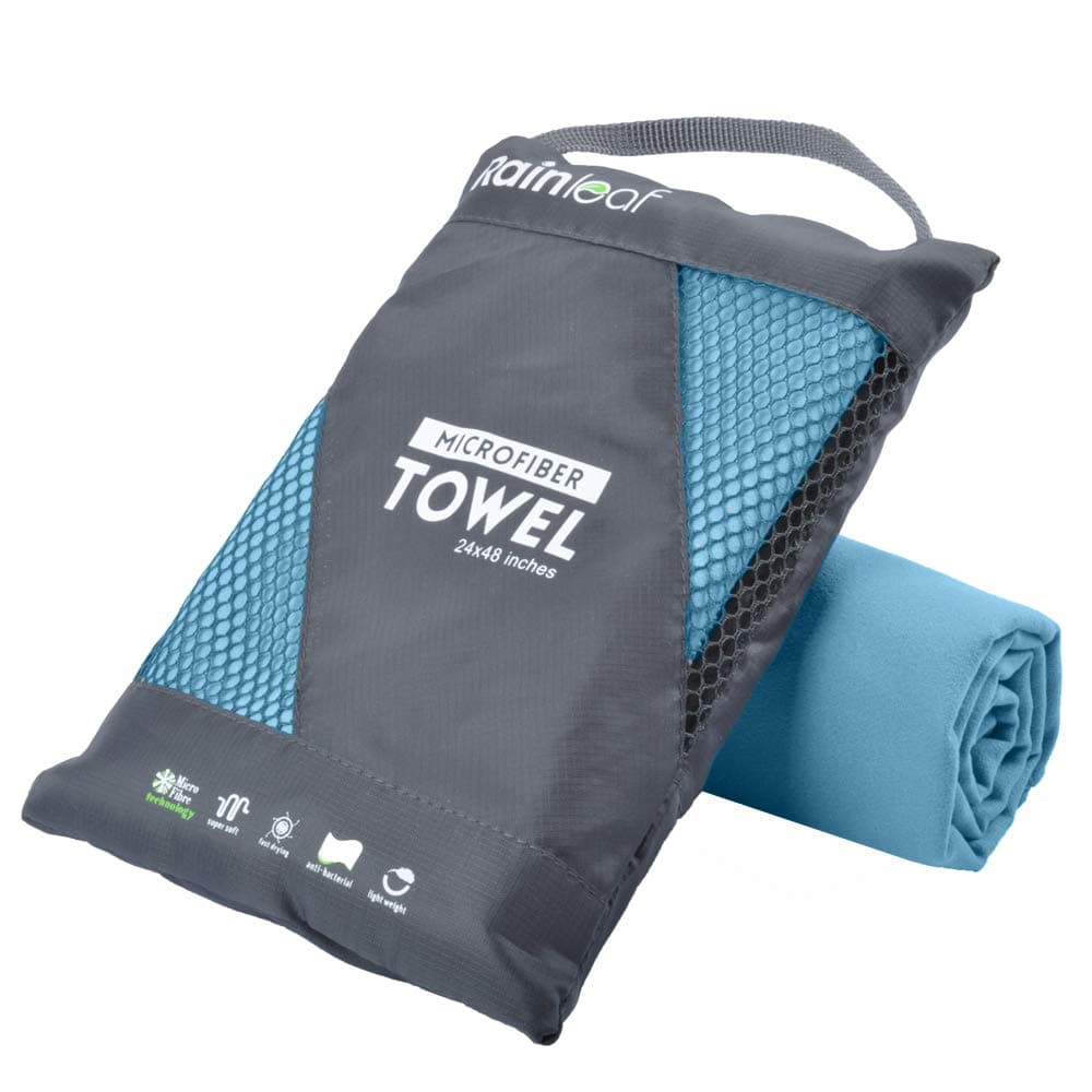 Microfiber Towel Perfect Travel & Gym & Camping Towel. Quick Dry - Super Absorbent - Ultra Compact - Lightweight. Suitable for Trip, Beach, Shower, Backpacking, Pool