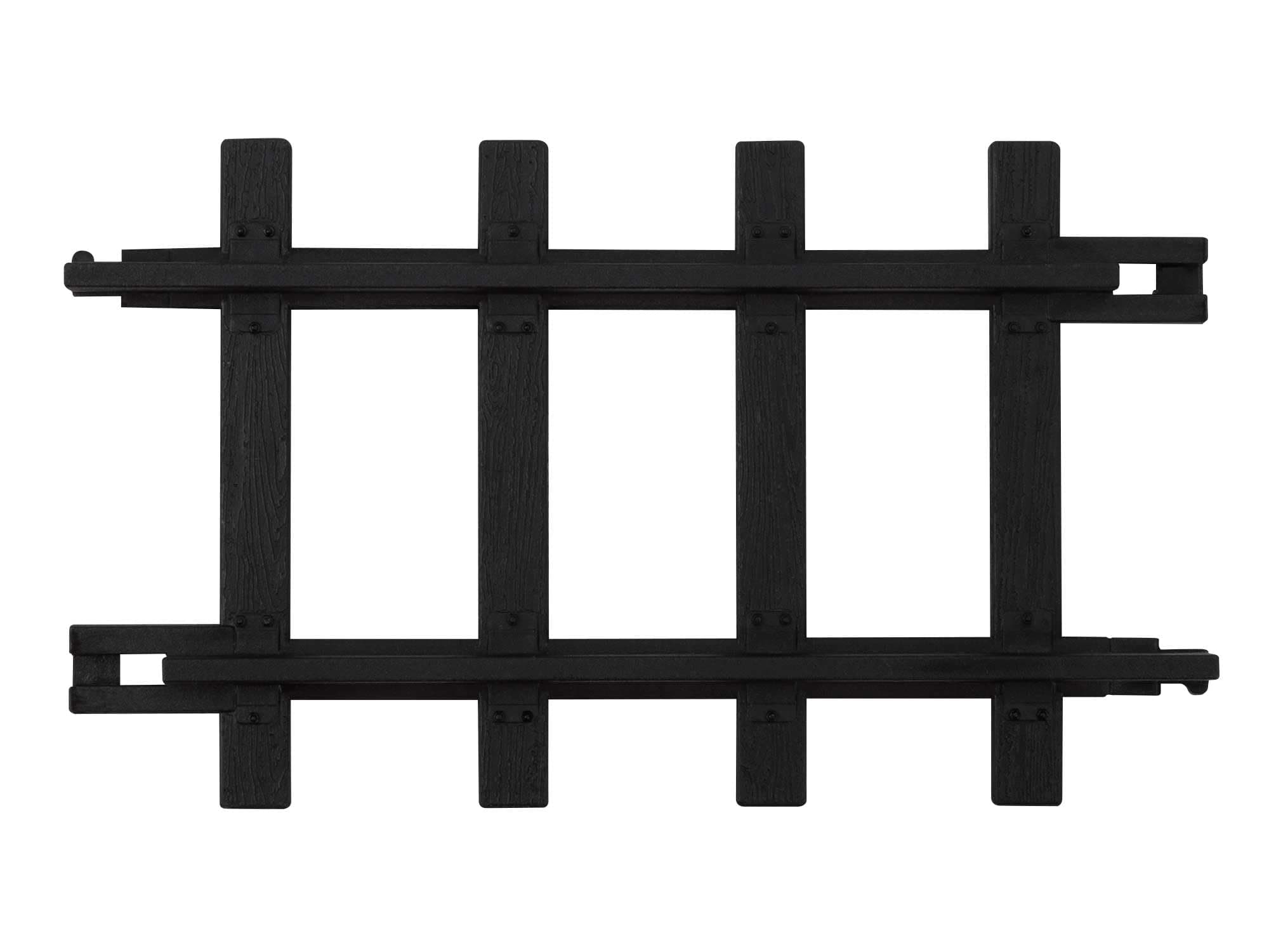 Lionel Ready-to-Play Straight Track Pack, 6-1/4”, 12 pieces, Black