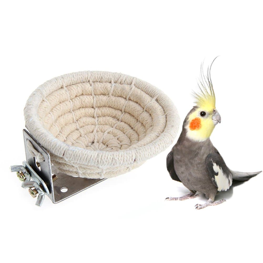 Rope Bird Breeding Nest Bed for Budgie Parakeet Cockatiel Parakeet Conure Canary Finch Lovebird and Small Parrot Cage Hatching Nesting Box