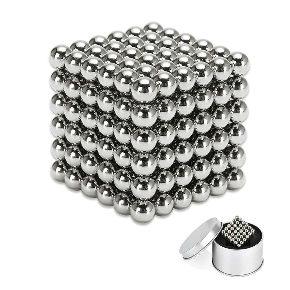 Exblue 6MM Magnetic Block Ball Cube,Magnets Sculpture Building Blocks Toys Intelligence Development Stress Relief,216 Pieces