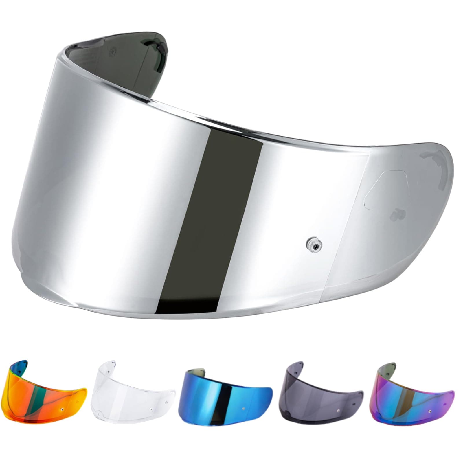 Helmet Visor Shield for SEDICI Strada II and Strada 3 /FF397/FF801Motorcycle Helmets Visor (Chrome Silver)