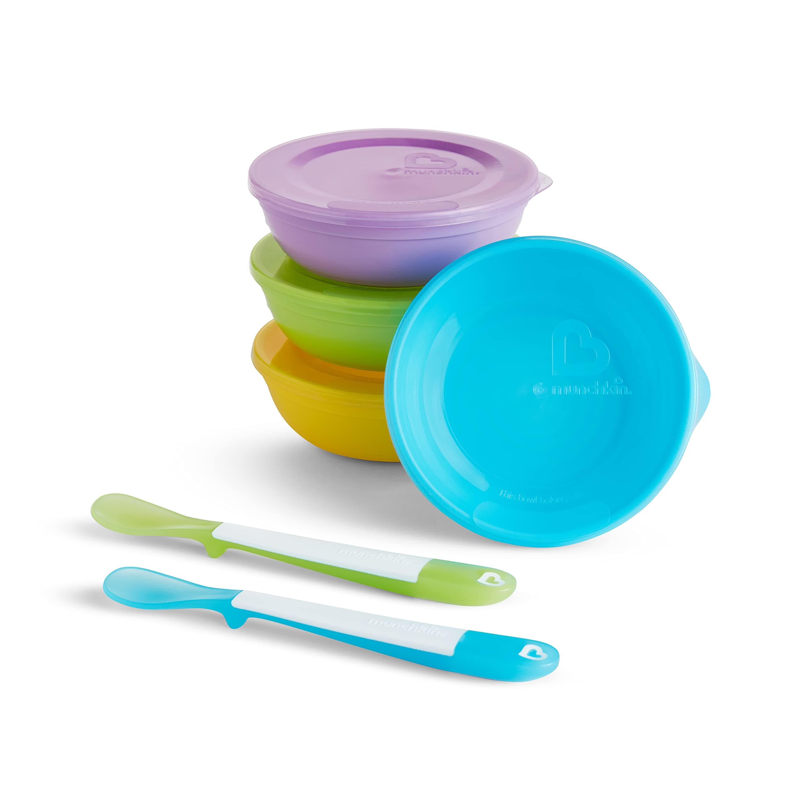 Munchkin Love-A-Bowls 10 Piece Feeding Set, Multicolor