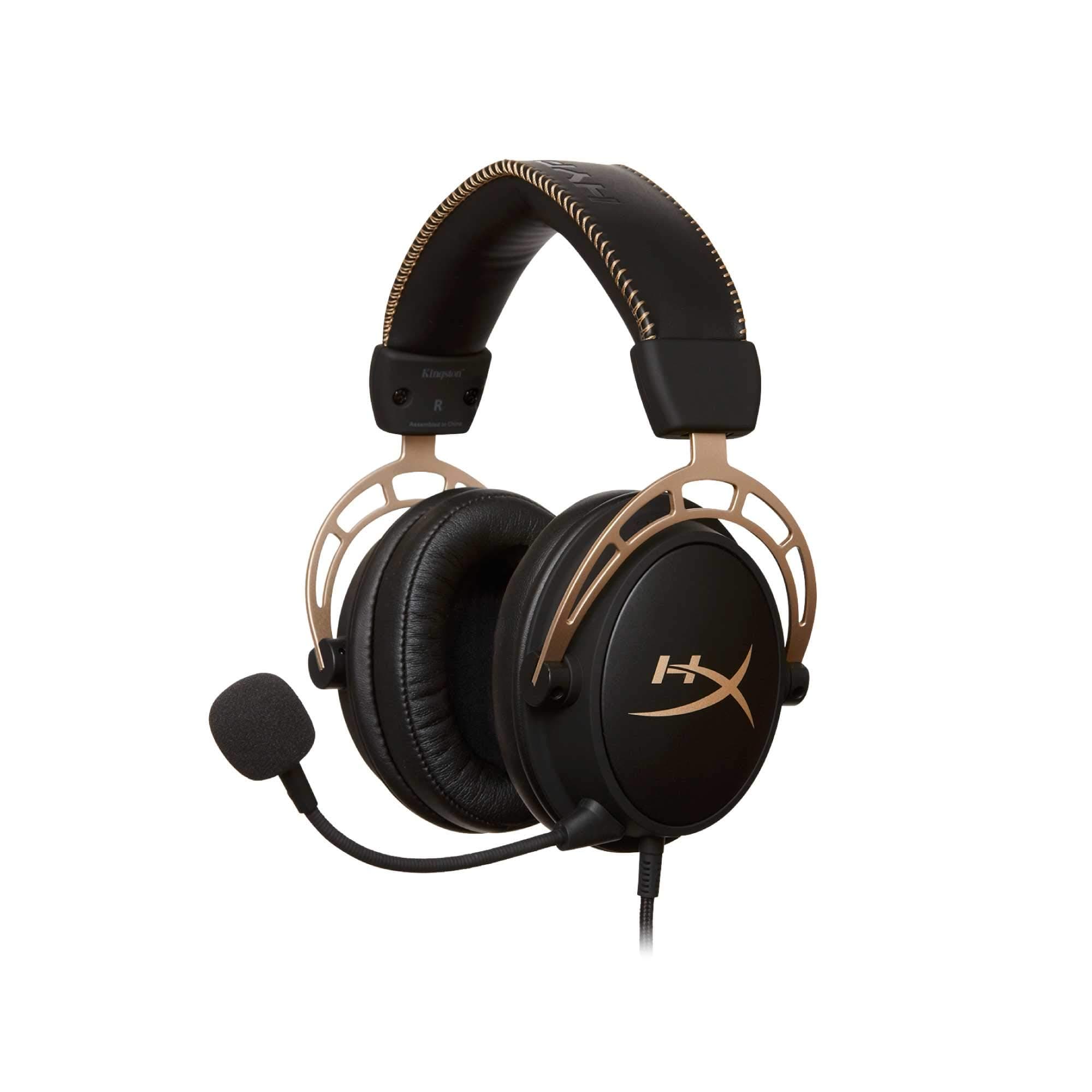 HyperX HX-HSCA-GD/NAP Cloud Alpha Gold - Gaming Headset with In-line volume control