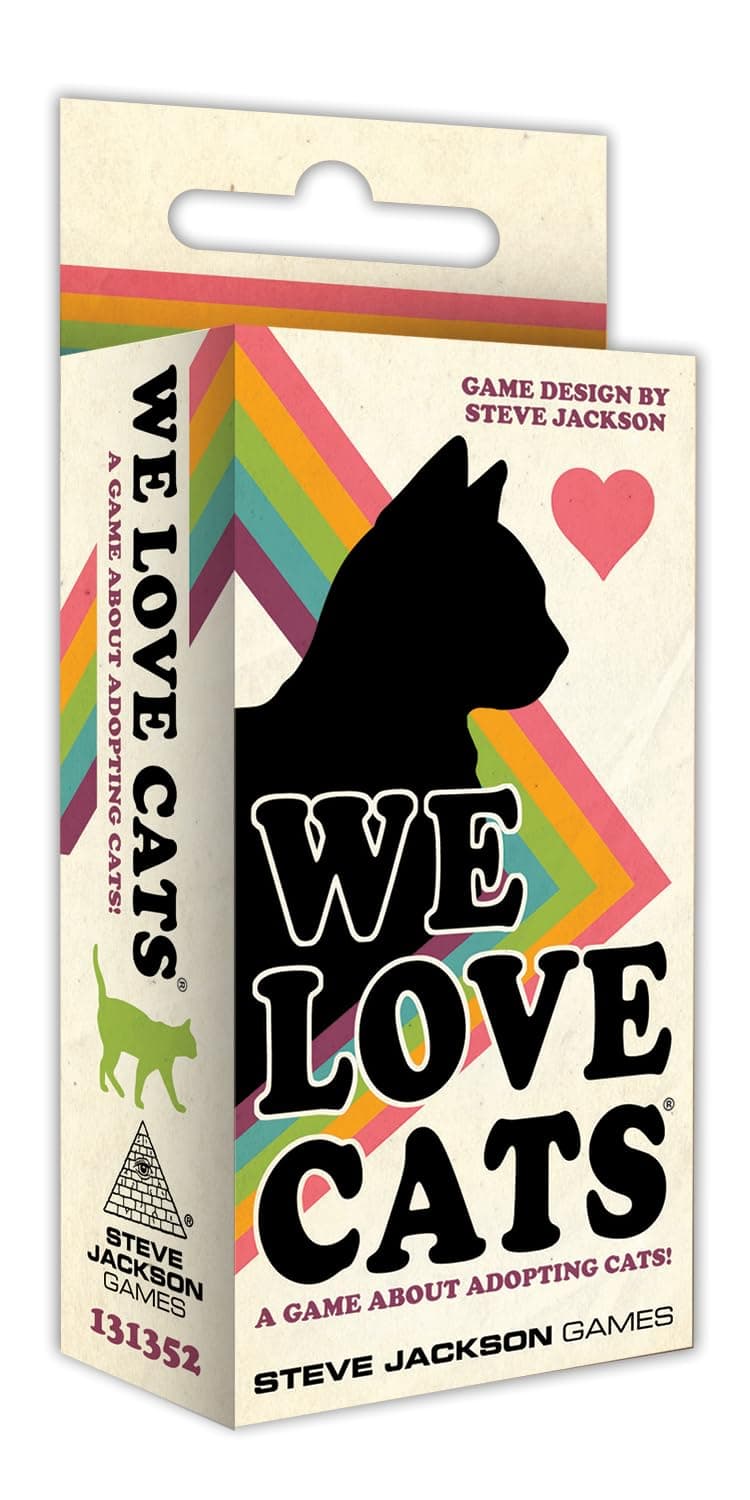 We Love Cats Party Board Game for 2-5 Players, Ages 7+