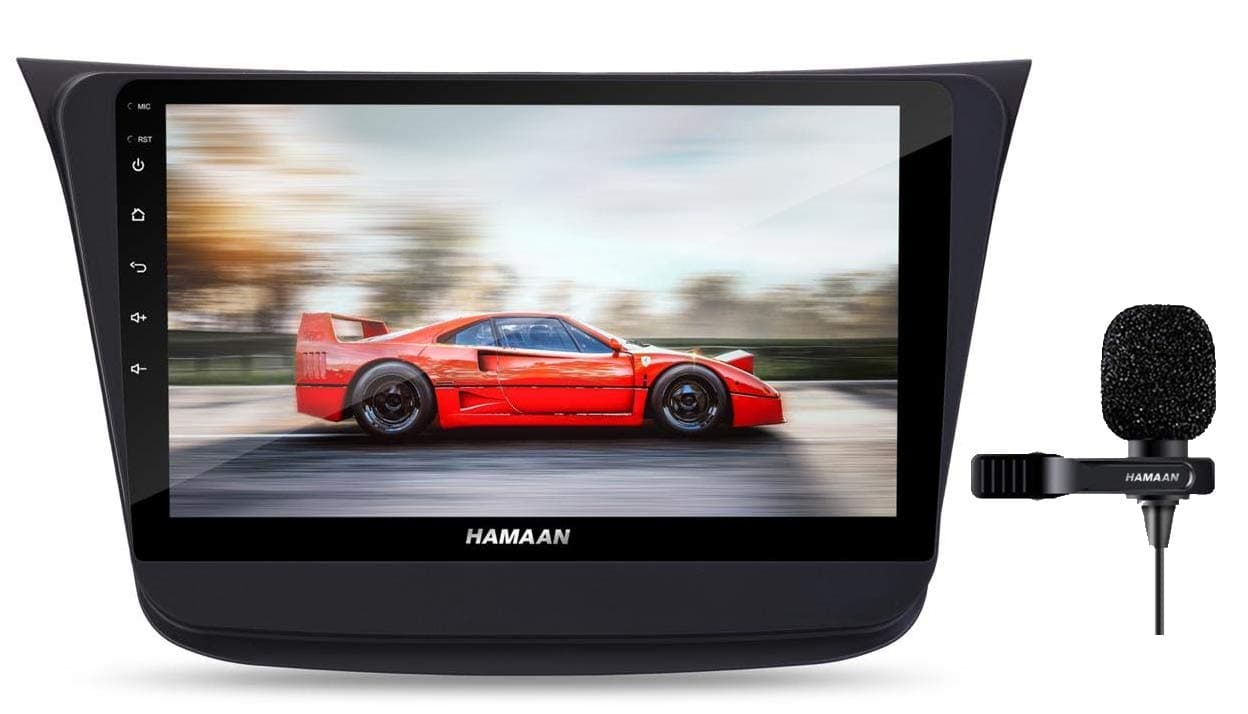 Hamaan Suzuki Wagon R 9" Full HD Double Din Player Android 10 Car Stereo MP5 Multimedia Player with 2GB RAM/ 16GB ROM/WiFi/GPS/Steering Wheel Connectivity- Supports iOS/Android (New Wagon R- 2019)