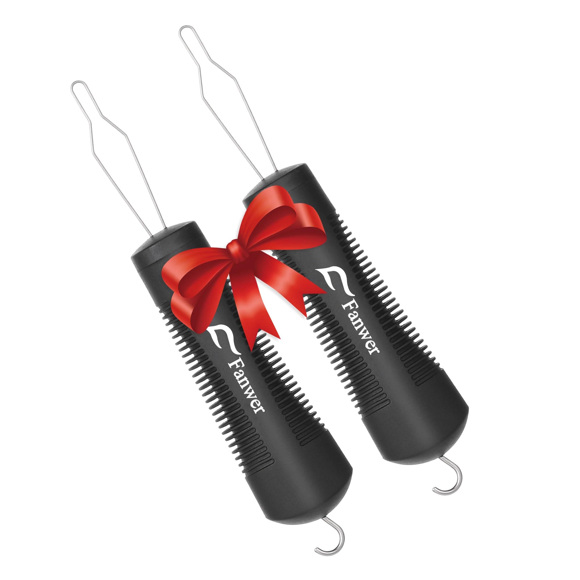 Fanwer 2Pack Button Hook Dressing Aids, Zipper Pulls with Comfort Grip Handle, Dressing Assist Device for Elderly, Arthritis, Disability, Handicapped