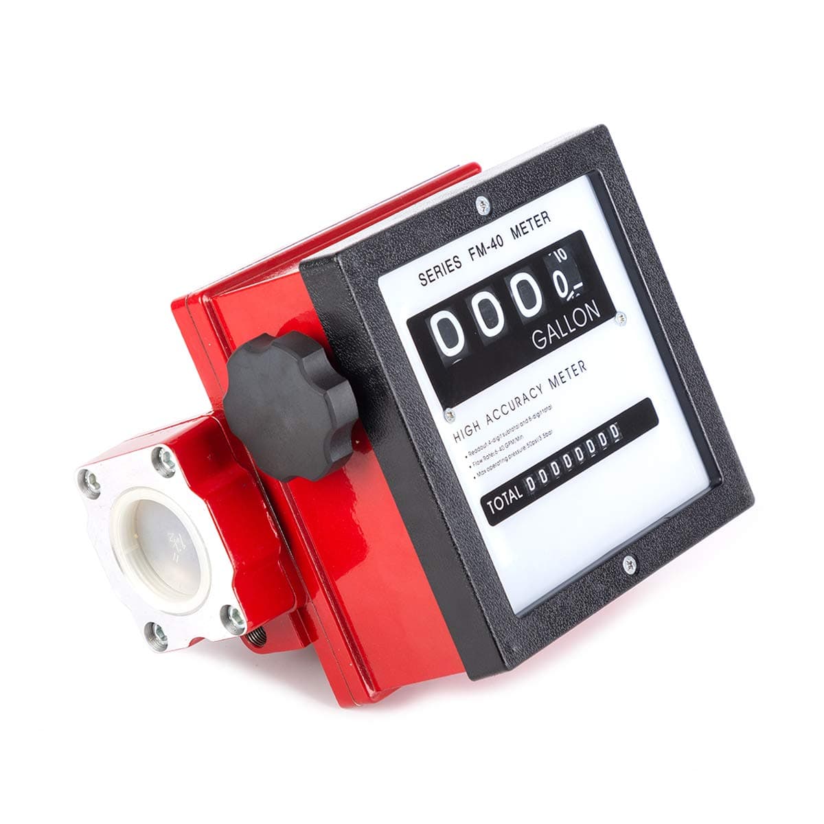 1 1/2" Aluminum Mechanical fuel Meter, 6-40 GPM High Flow Digital, Heavy Duty For All Fuel Transfer Pumps