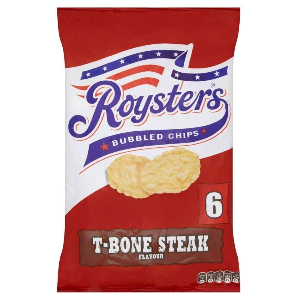 Roysters Chips - T- Bone Steak (6x28g)